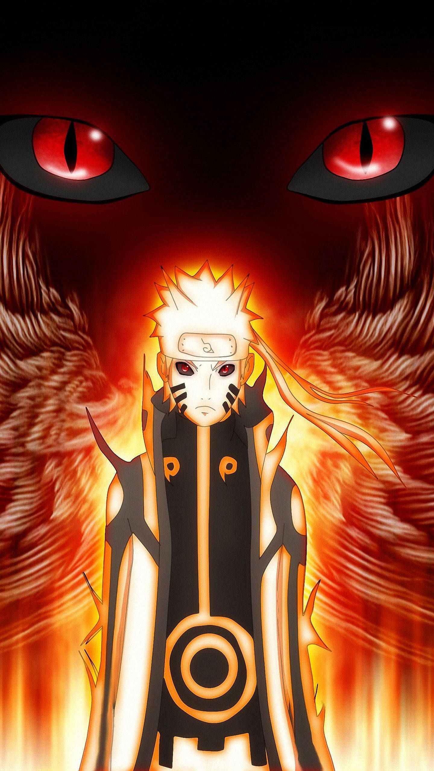 Increíble Modo Chakra de Naruto con Kurama Fondos de pantalla