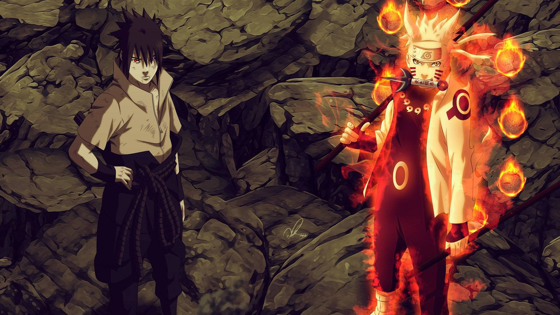 Increíble Naruto y Sasuke Juntos Fondos de pantalla