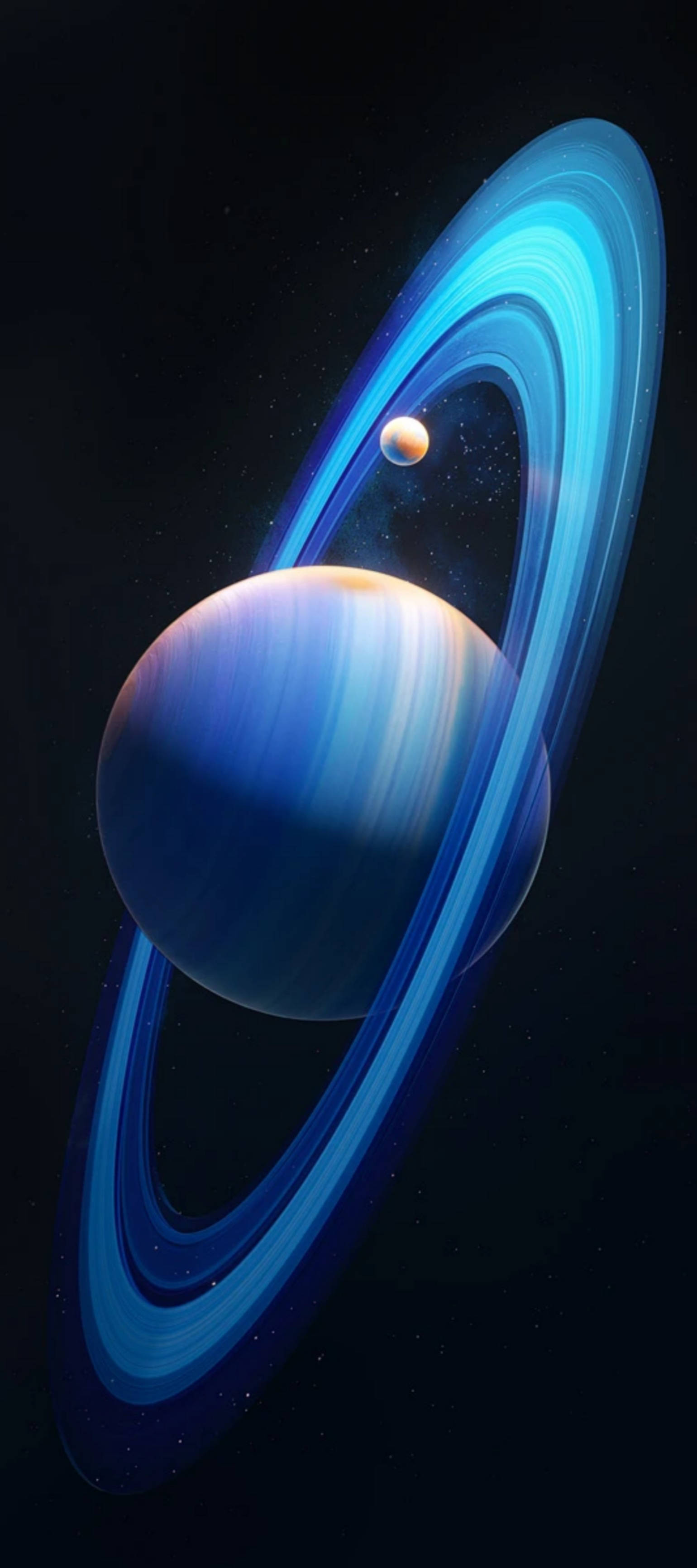 Infinix Zero en diseño Ultra Azul Único con el planeta Saturno de fondo Fondos de pantalla