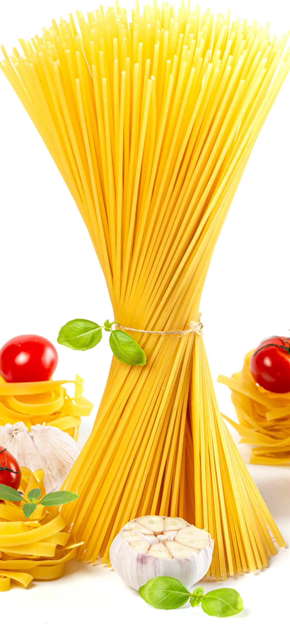 Inspiración Culinaria en iPhone X: Tentadora Exhibición de Pasta Fondos de pantalla