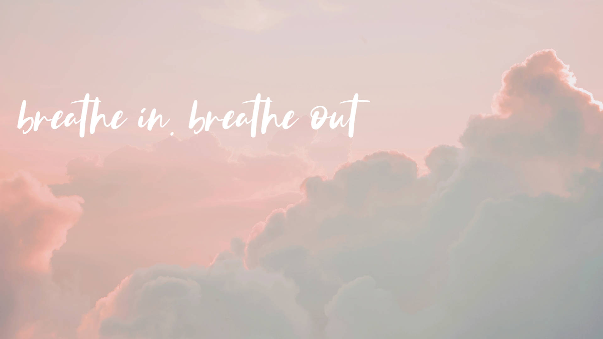 Inspirar Espirar Estética Pastel Tumblr Laptop Fondos de pantalla