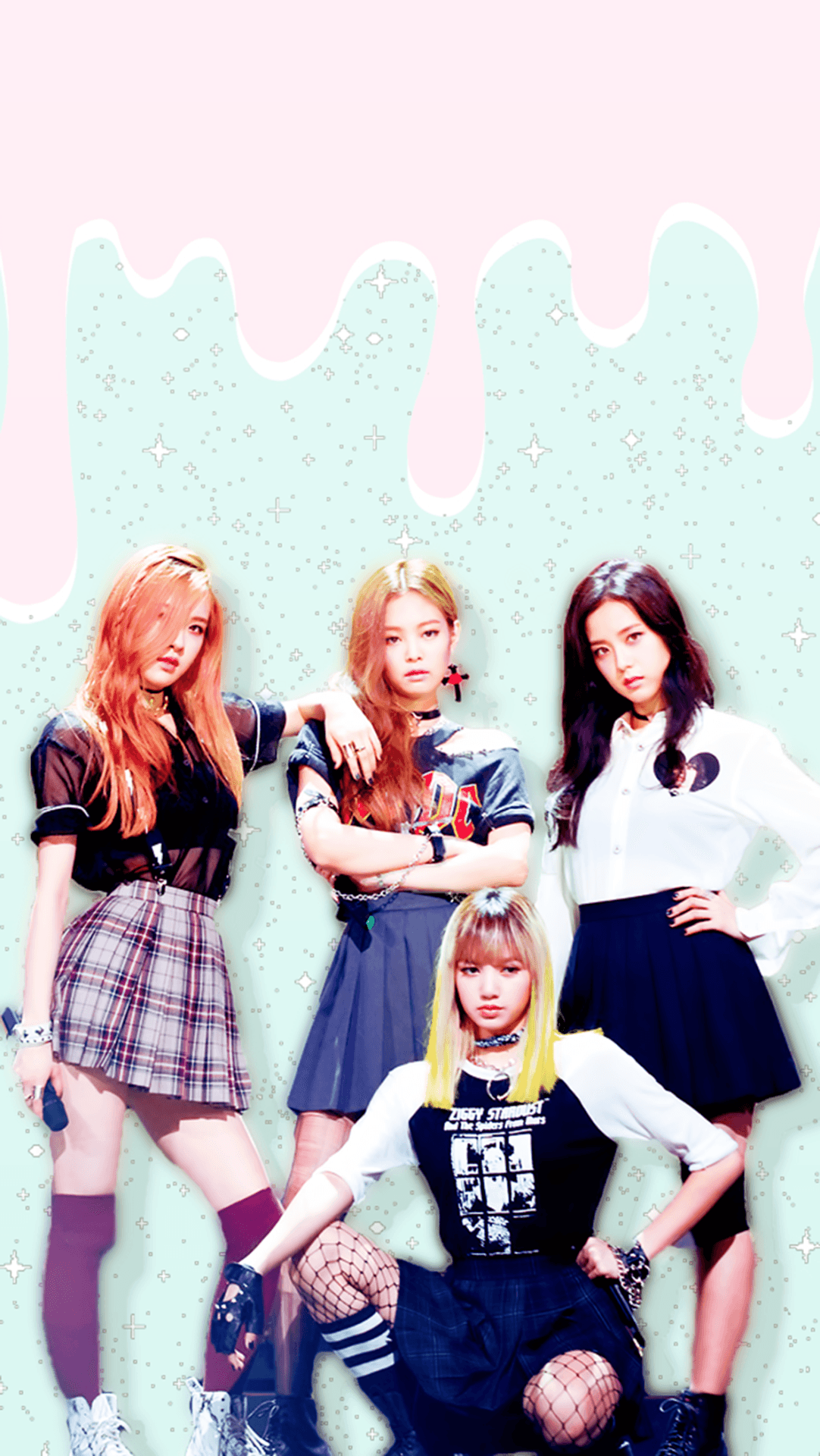 Instantánea vibrante de Blackpink en concierto Fondos de pantalla