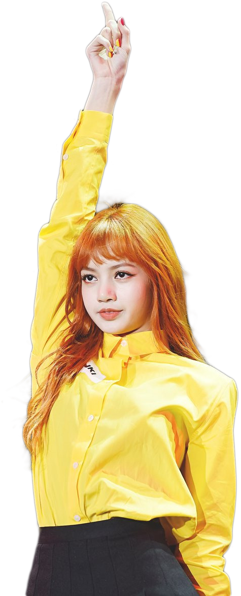 Integrante de Blackpink en blusa amarilla posando Fondos de pantalla