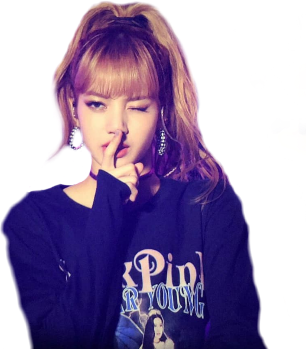 Integrante de Blackpink en gesto de silencio Fondos de pantalla