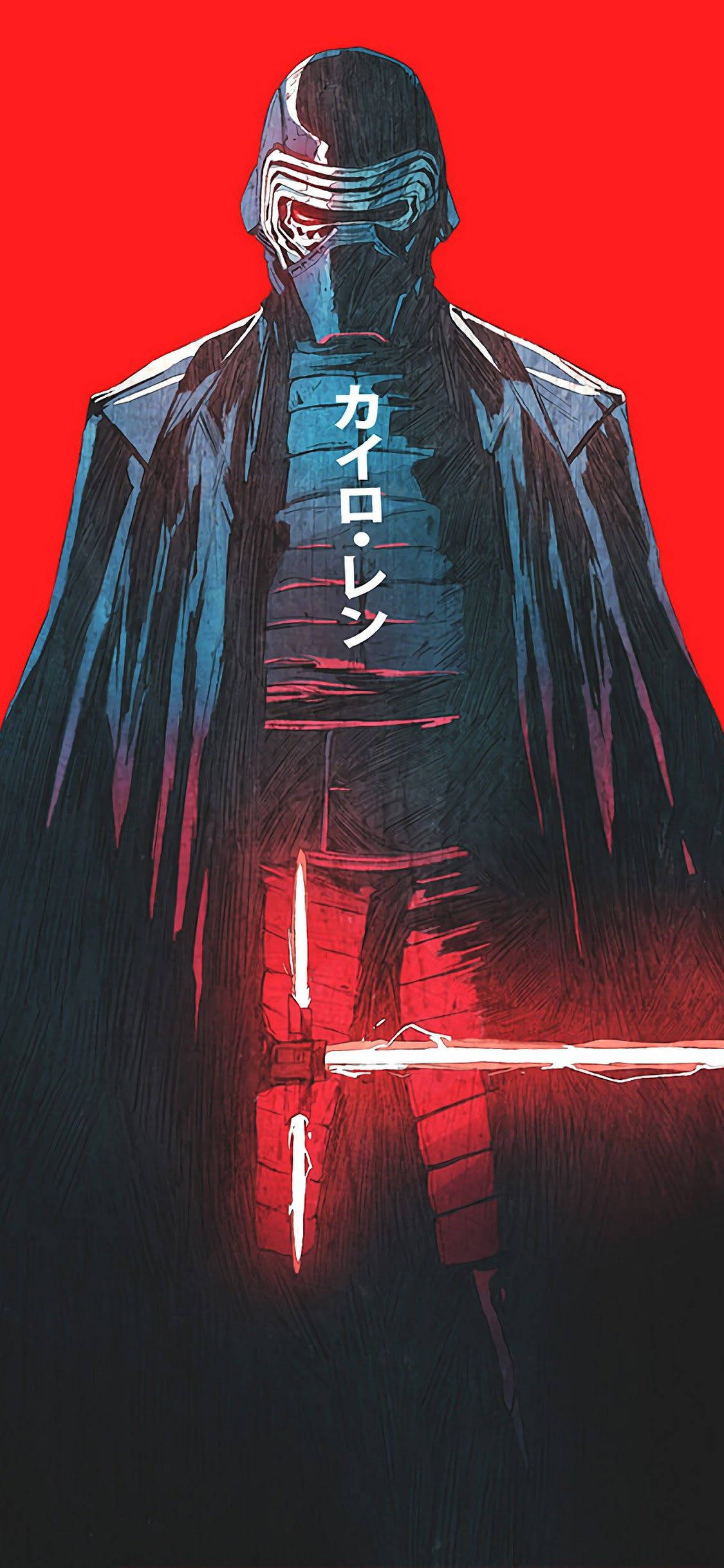 Intimidante Kylo Ren Star Wars 4K para iPhone Fondos de pantalla