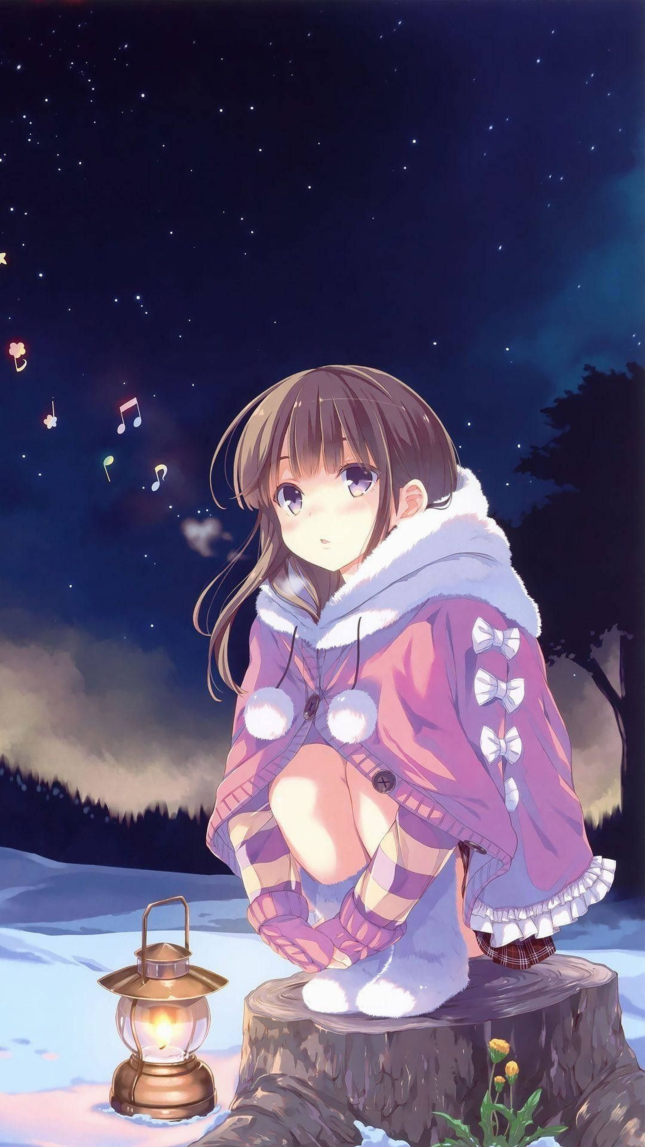 Invierno Anime iPhone Fondos de pantalla