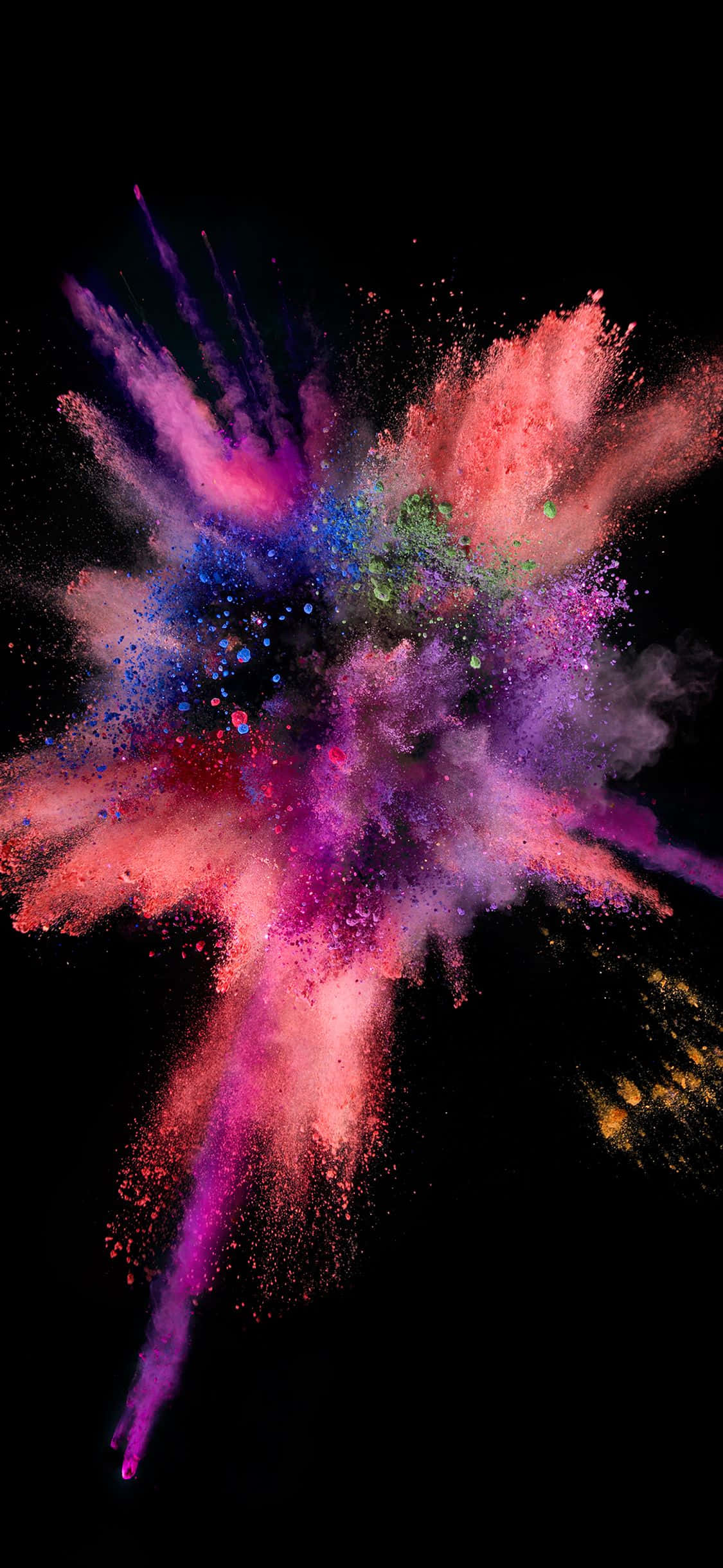 iOS 1 Explosión de pintura rosada Fondos de pantalla