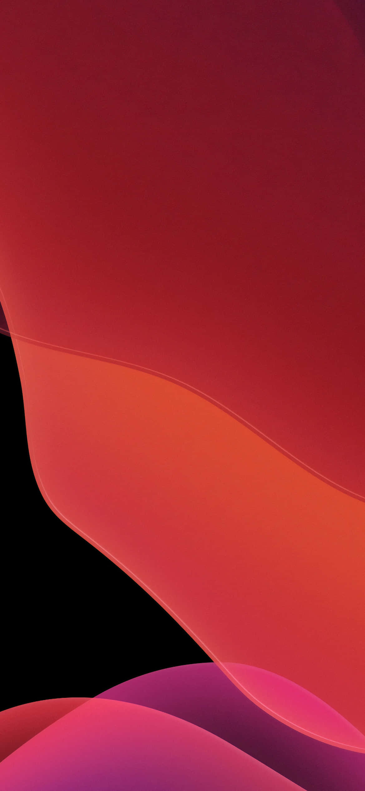iOS 13 Fondo Estético Naranja y Rojo Fondos de pantalla