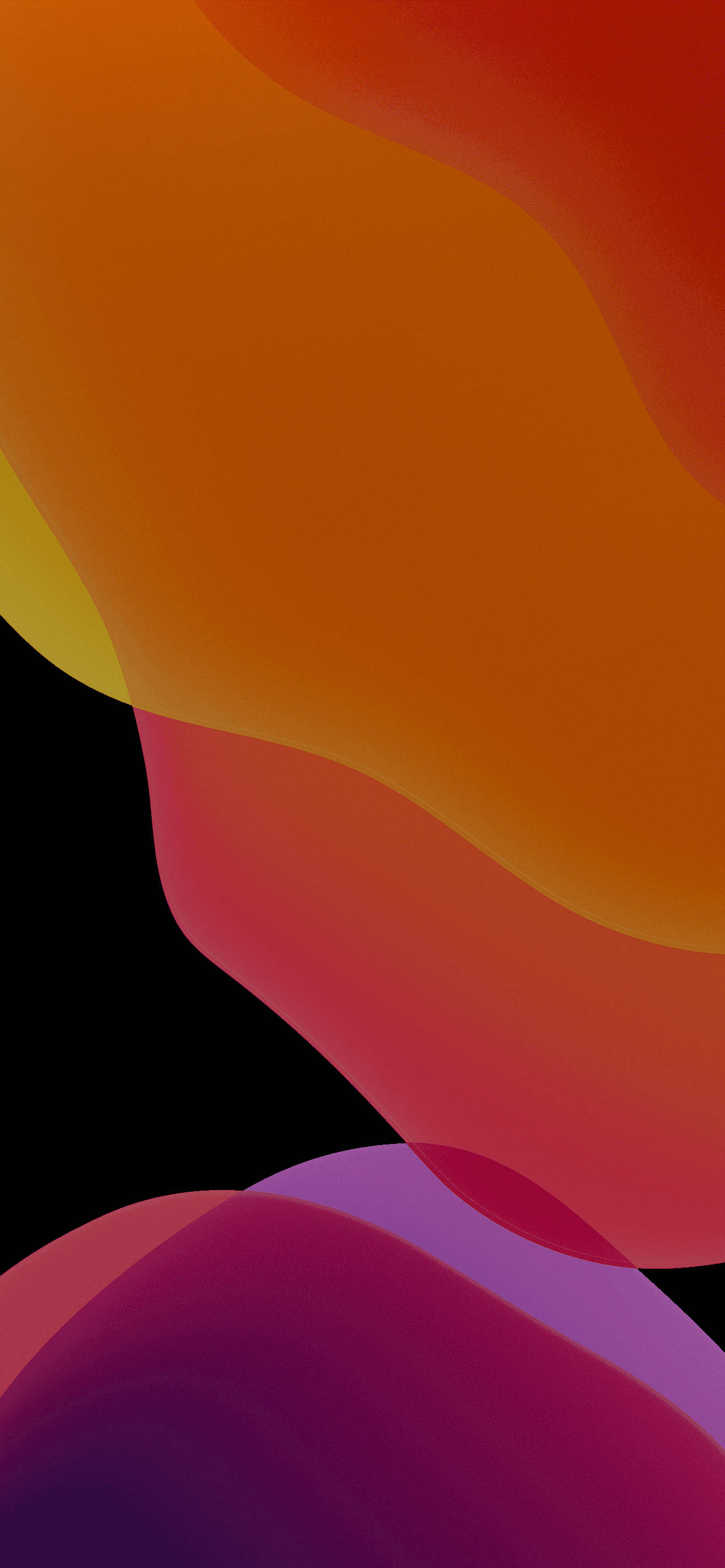 iOS 13 Naranja Oscuro Fondos de pantalla