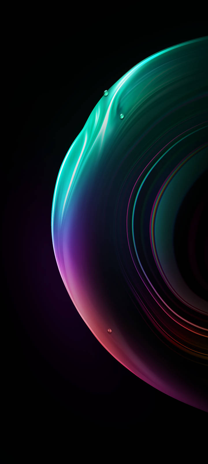 iOS 15 esfera neón Fondos de pantalla