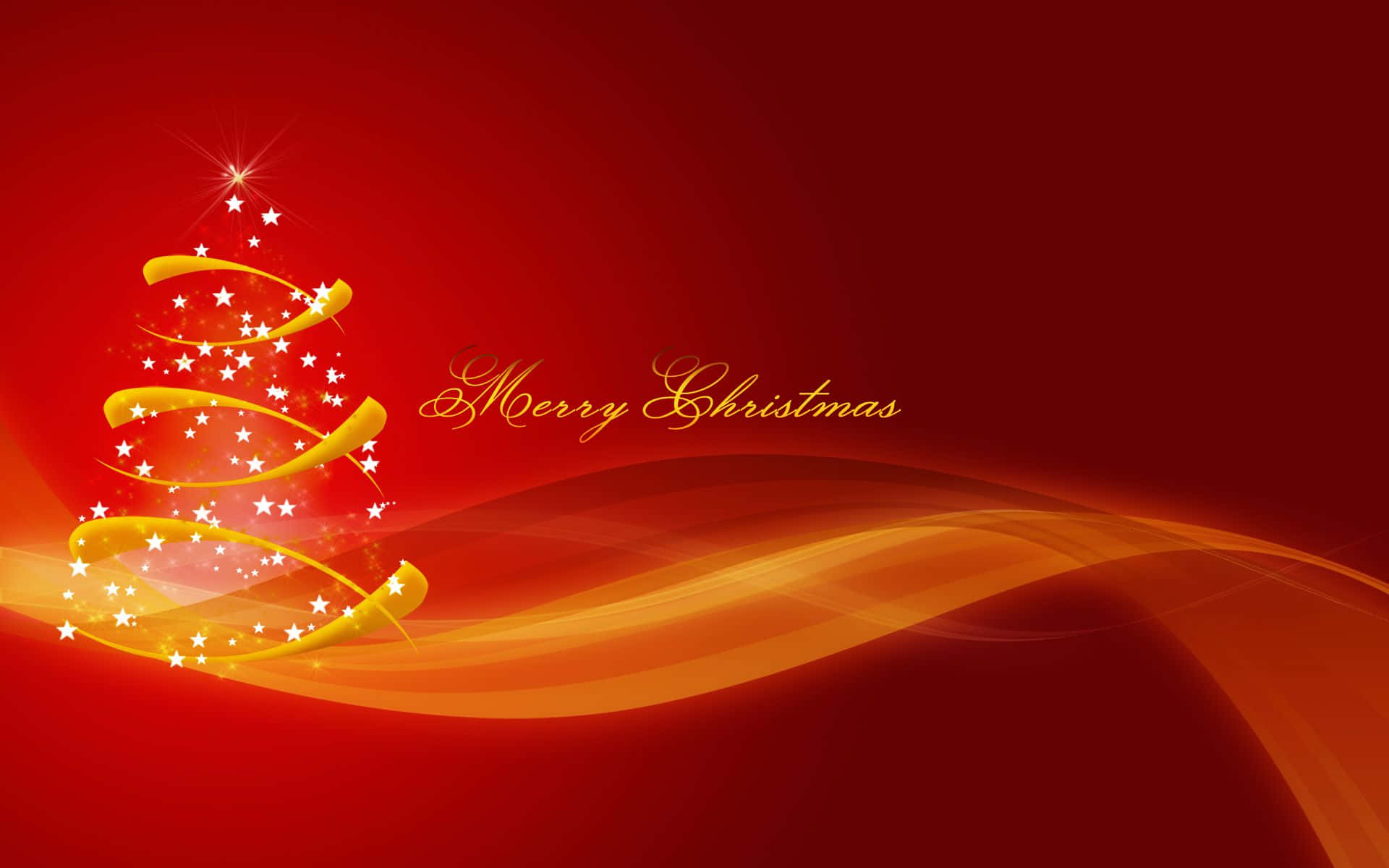 iPad Navideño Simple Rojo y Dorado Fondos de pantalla