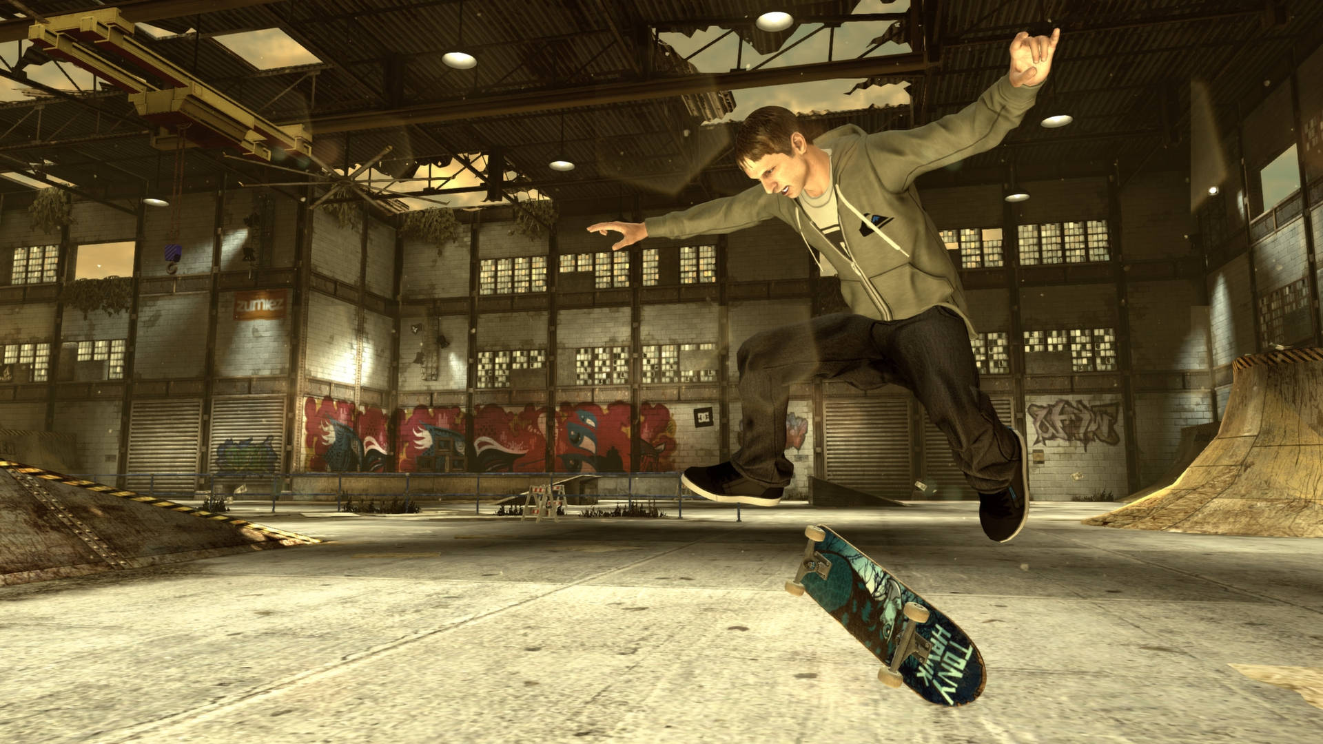 iPad Pro Tony Hawk en Pista de Patinaje Abandonada Fondos de pantalla