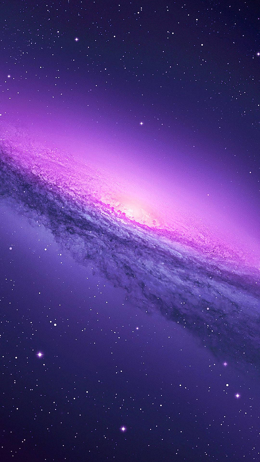 iPhone 11 Púrpura Vía Láctea Universo Fondos de pantalla
