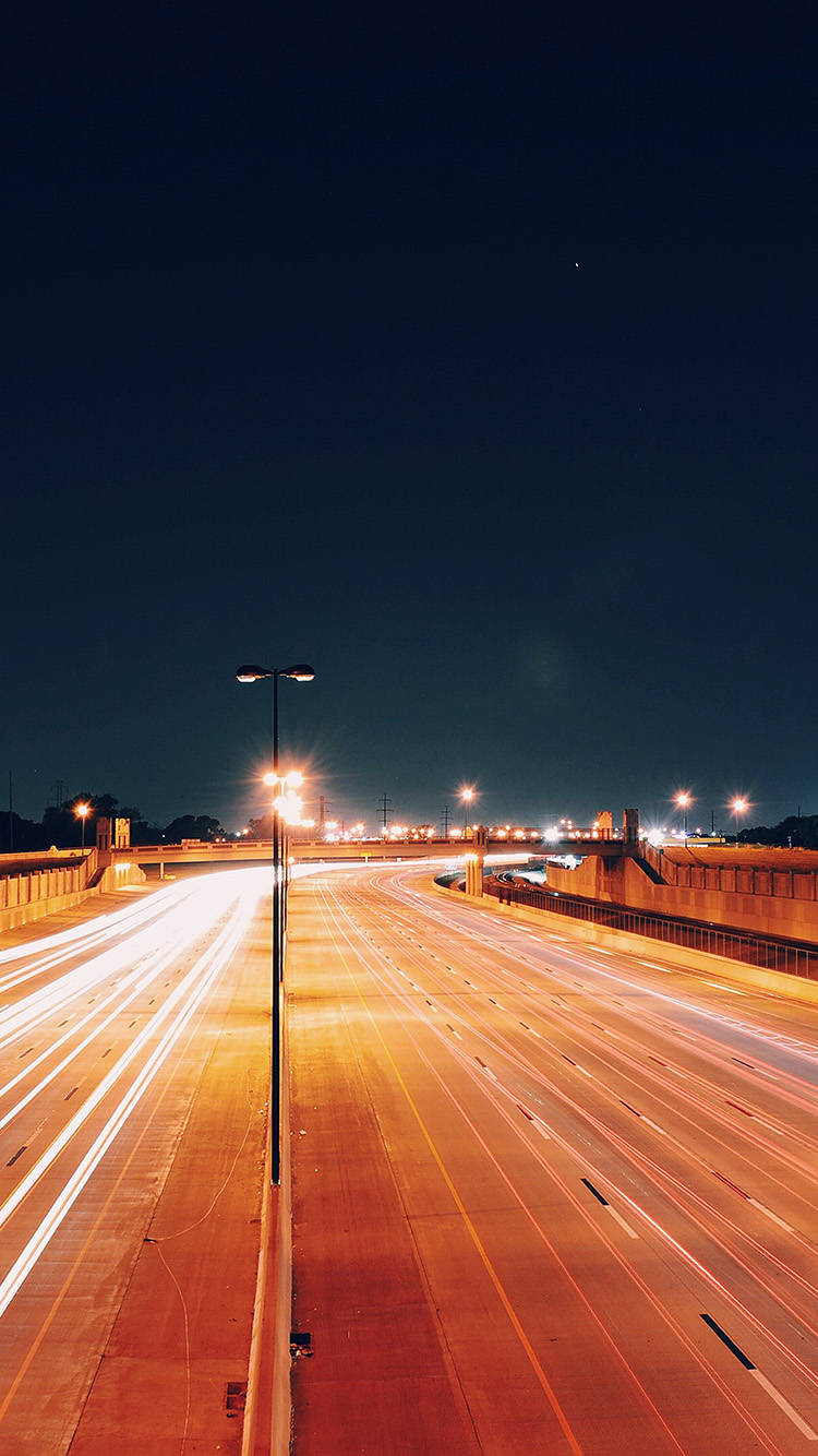 iPhone 12 Pro Carretera de Noche Fondos de pantalla