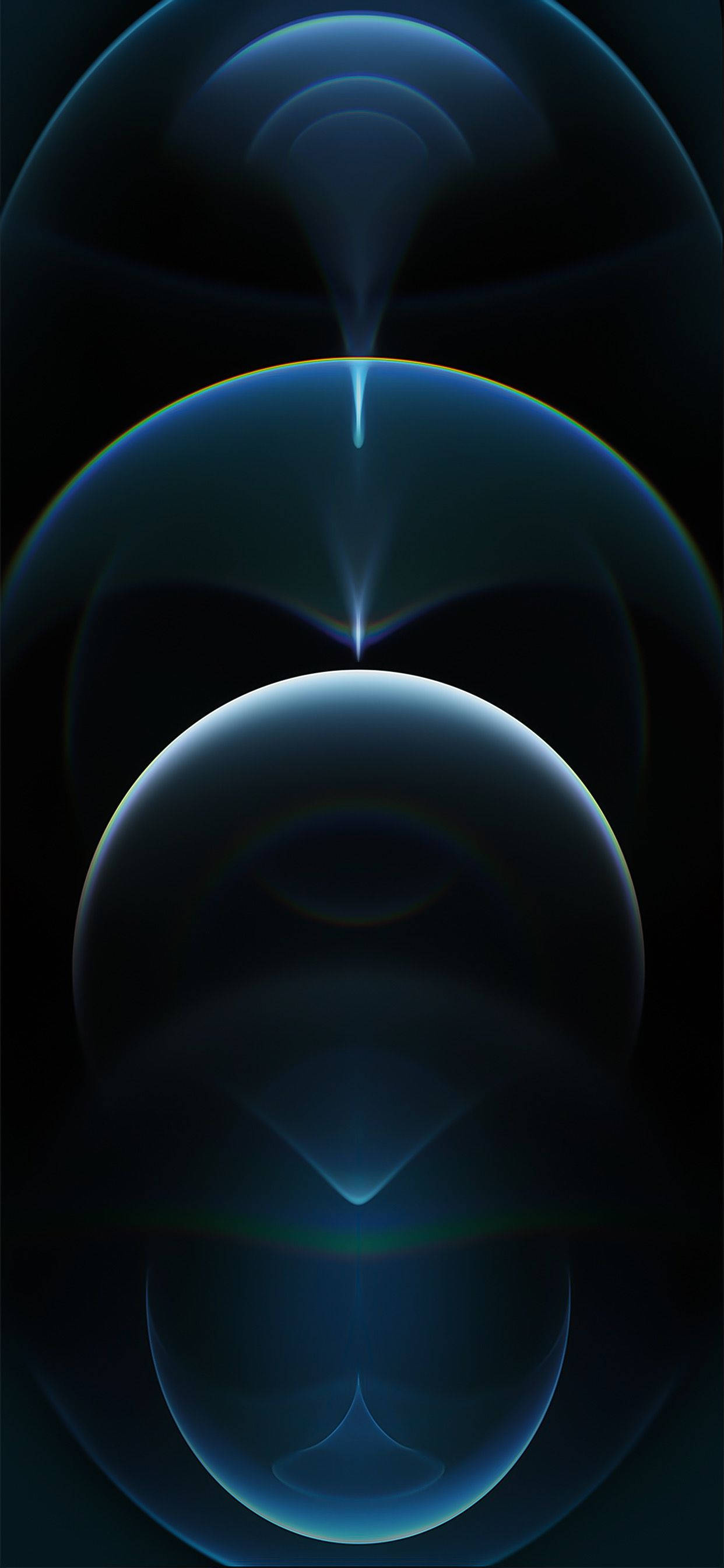 iPhone 13 Círculos Abstractos Azules Fondos de pantalla
