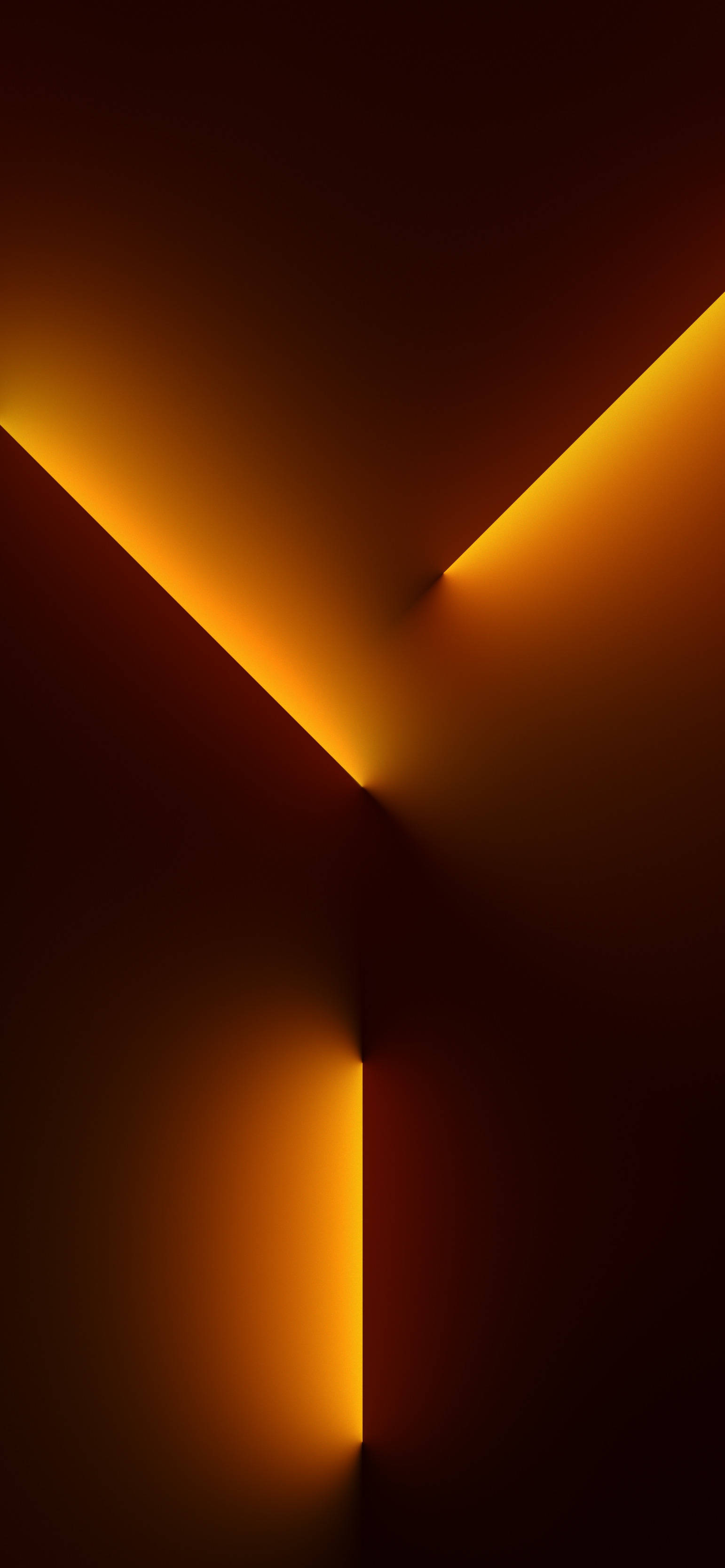 iPhone 13 Haz de Luz Naranja Fondos de pantalla