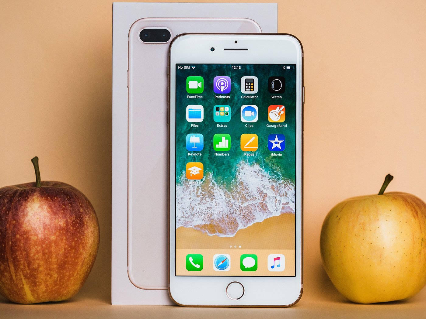 iPhone 8 con Manzanas Fondos de pantalla