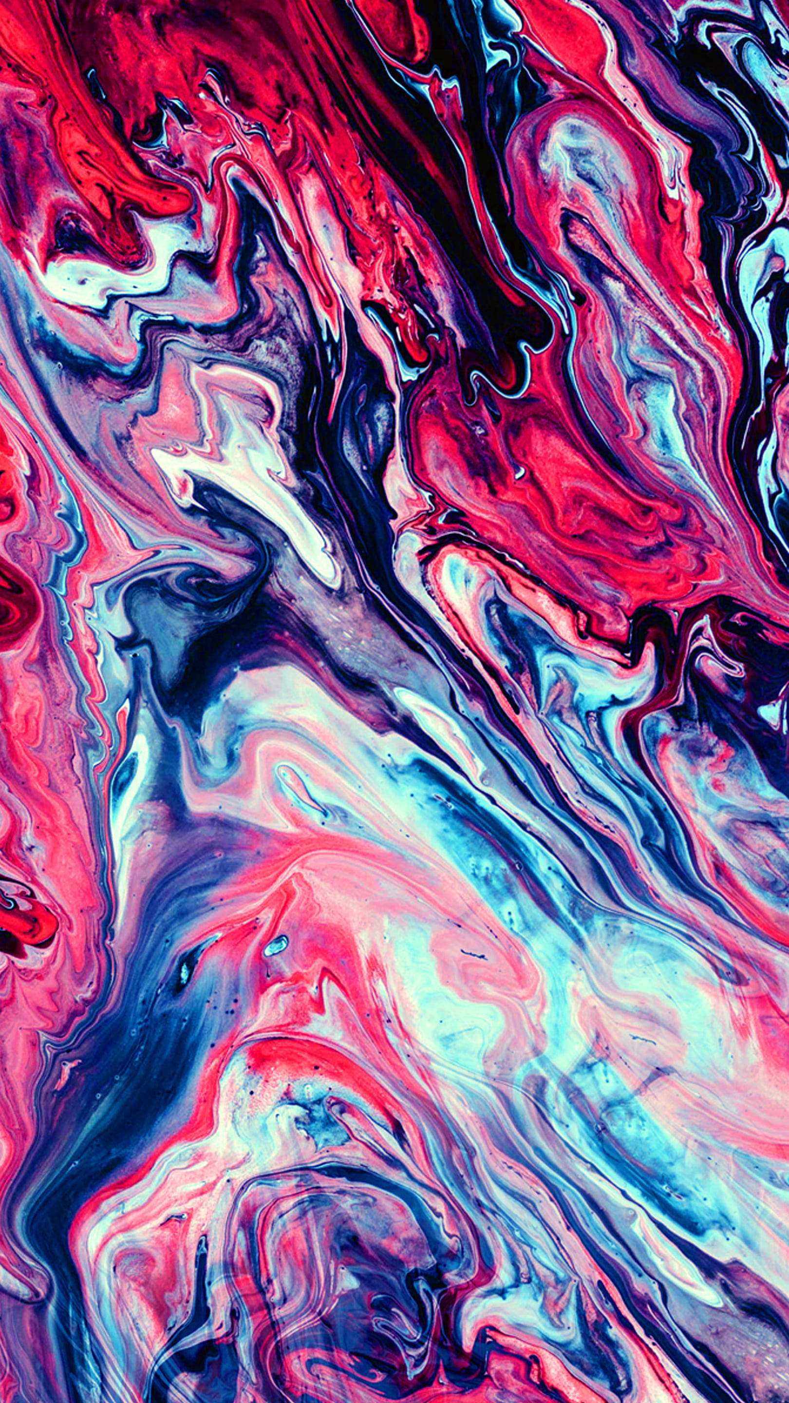 iPhone de Mármol Azul y Rojo Fondos de pantalla