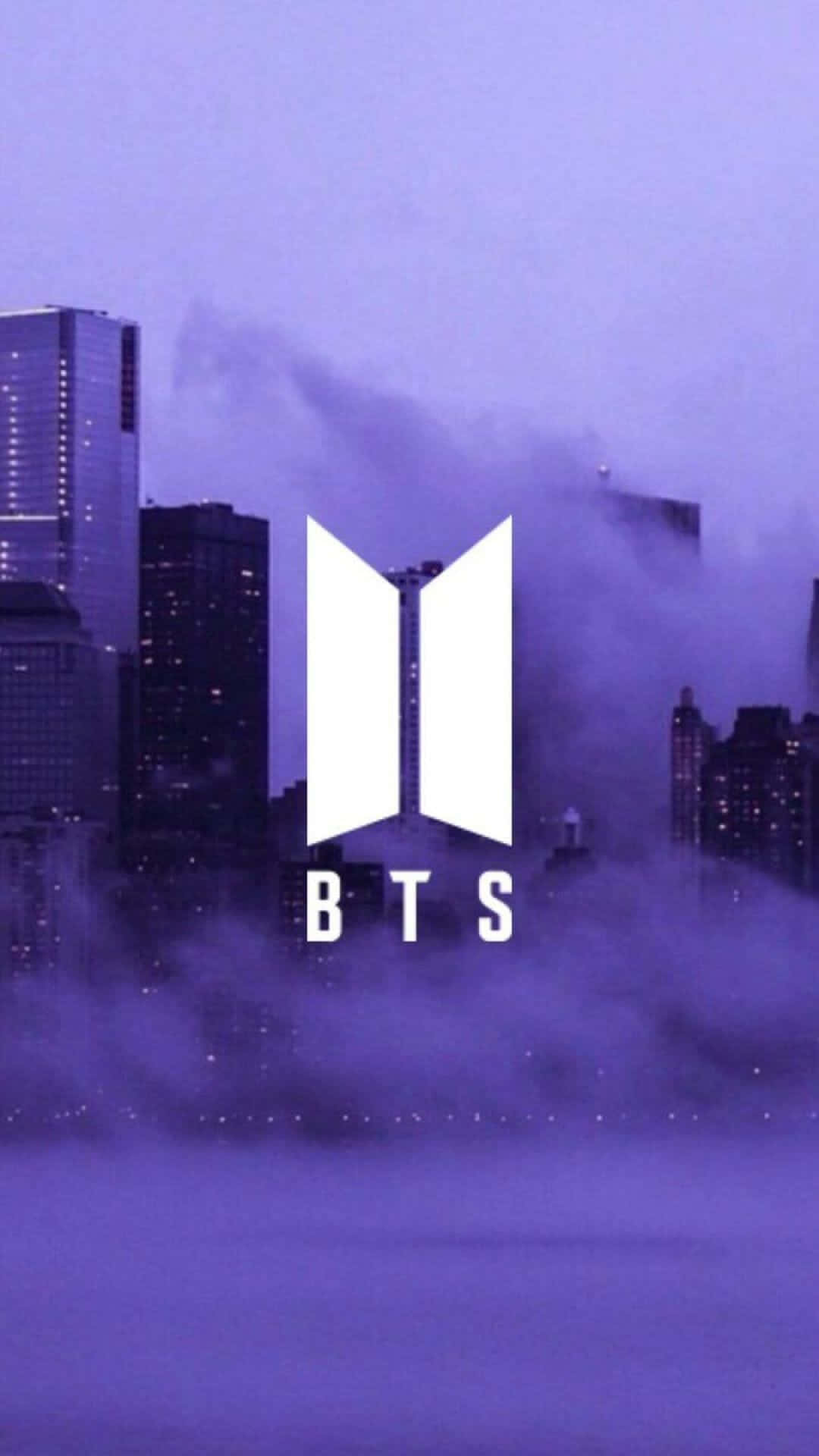 iPhone lavender estético logo de BTS Fondos de pantalla