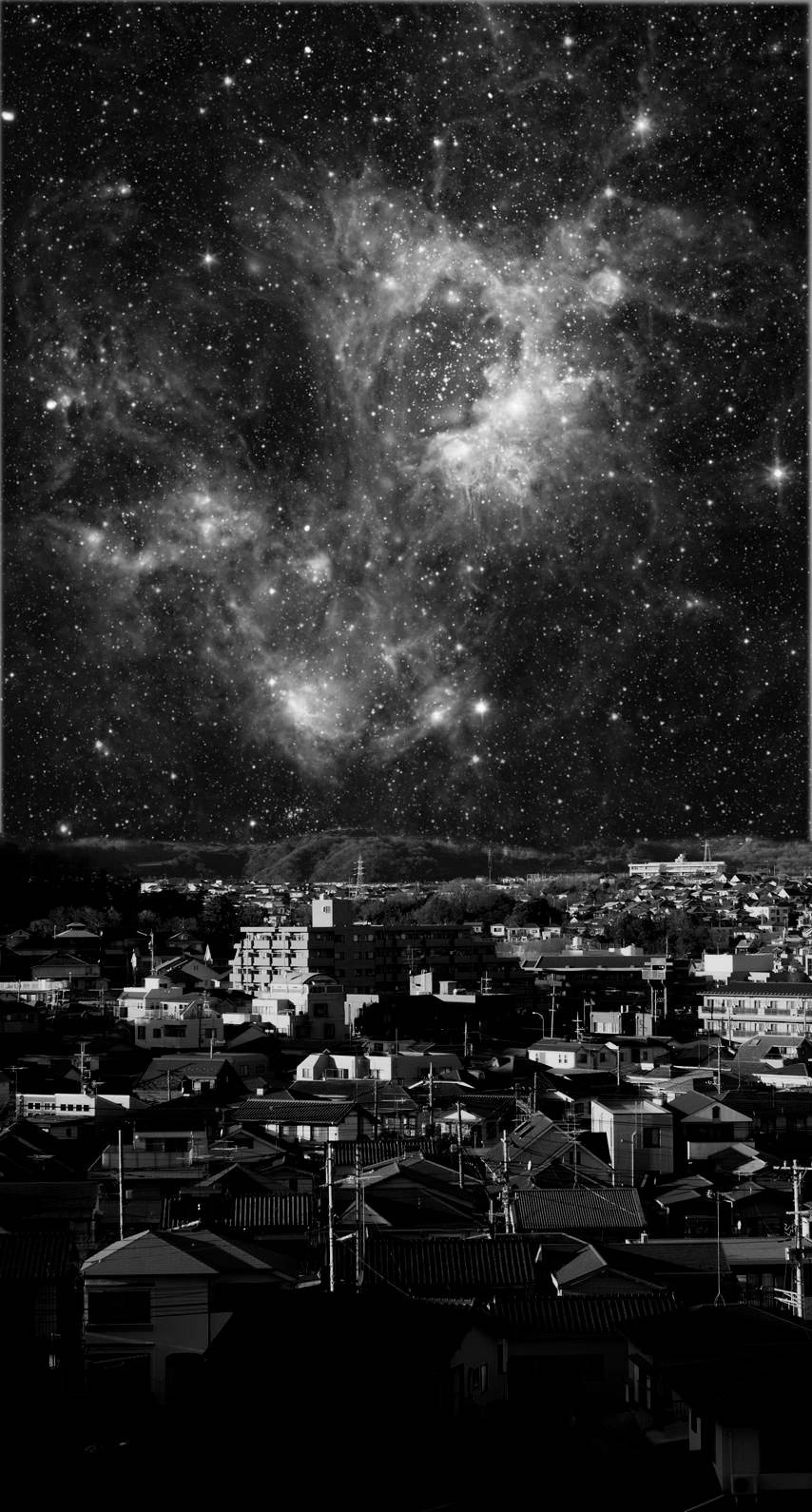 iPhone Vintage Ciudad Oscura Estrellas Fondos de pantalla