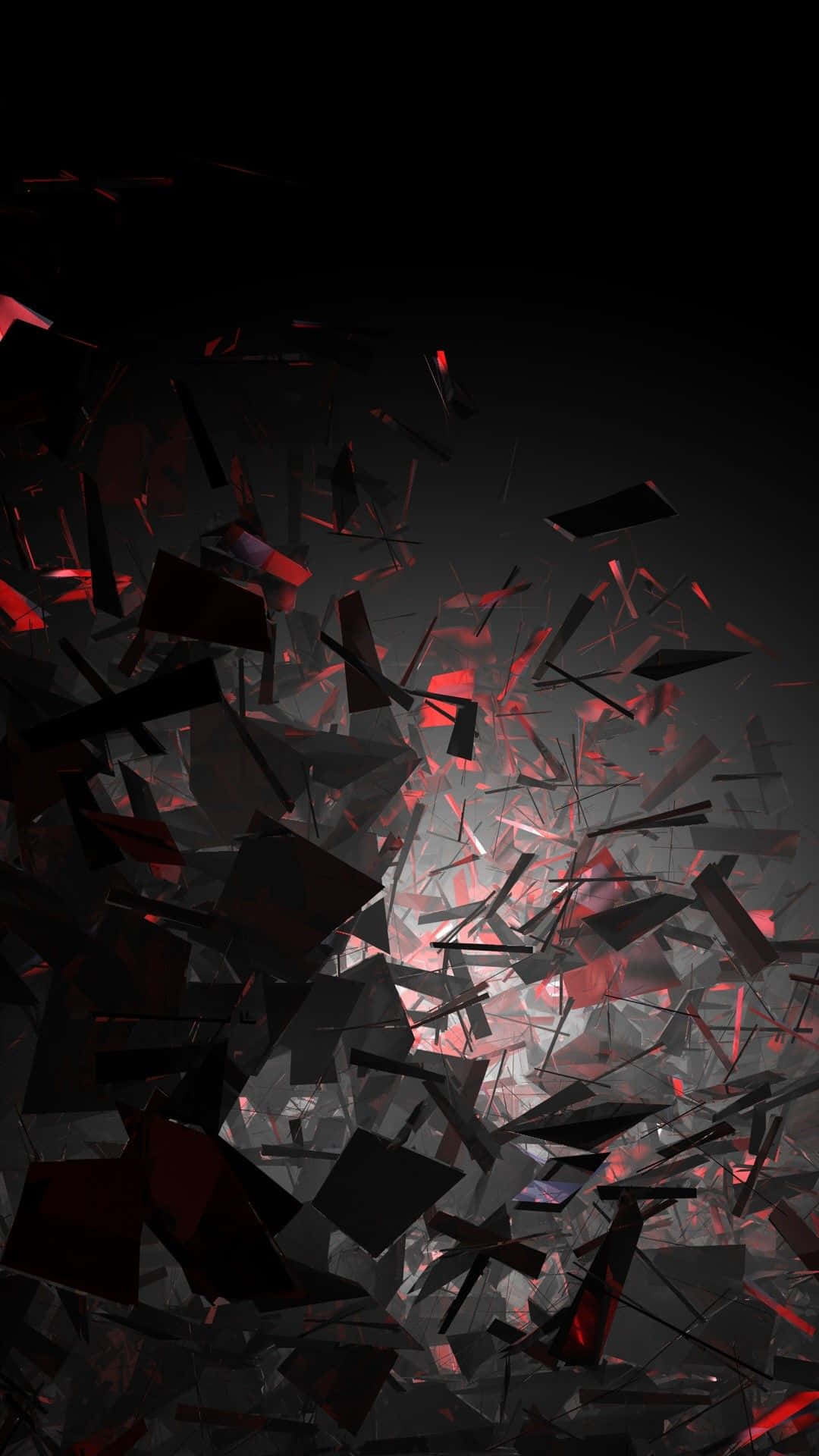 iPhone X Abstracto Formas Oscuras Destrozadas Fondos de pantalla