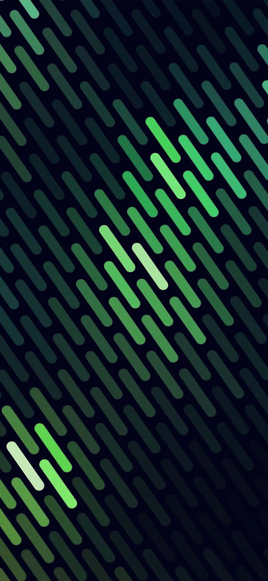 iPhone X Líneas Verdes Abstractas