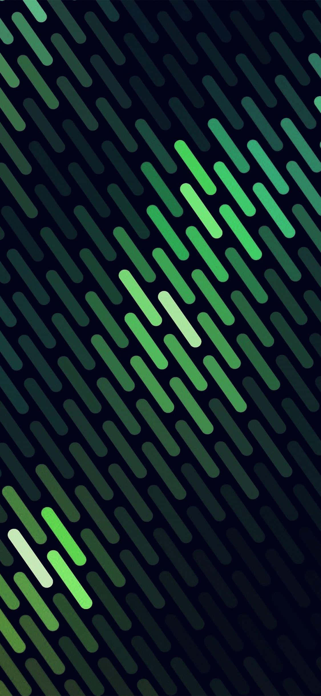 iPhone X Líneas Verdes Abstractas Fondos de pantalla
