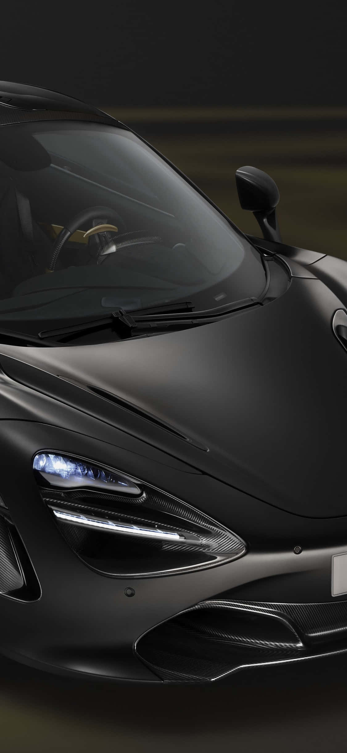iPhone X Mclaren 720s Fondo Negro Fondos de pantalla