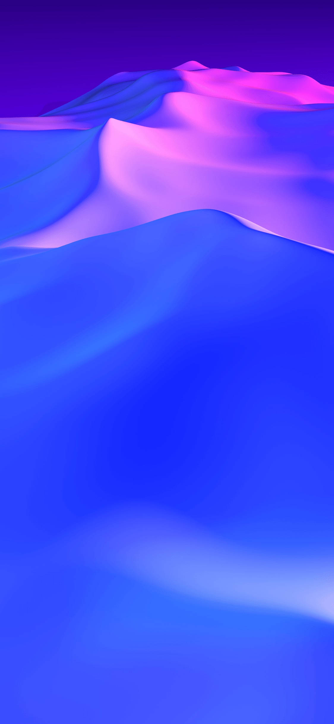 iPhone X Original Montañas Azules y Moradas Fondos de pantalla