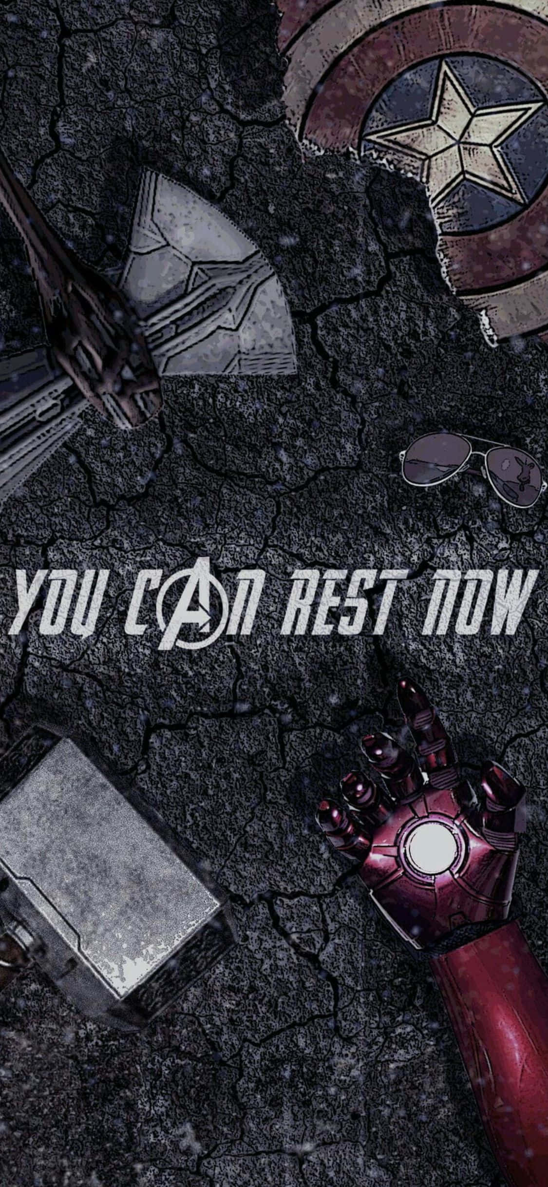 iPhone XS Avengers Background You Can Rest Now Movie Line Fondos de pantalla