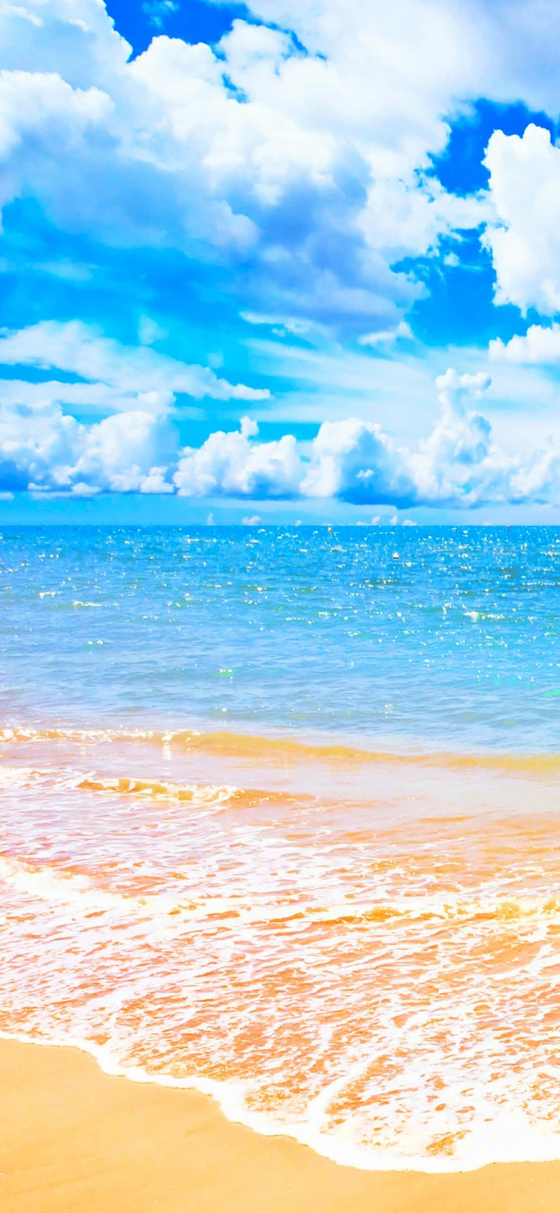 iPhone XS Fondo de arena de playa amarilla Fondos de pantalla