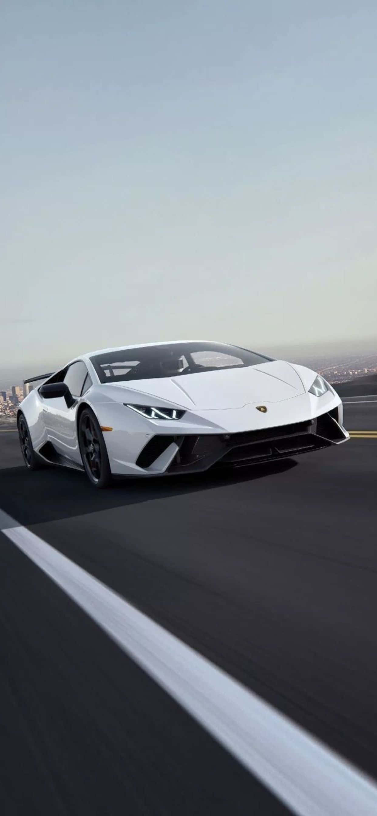 iPhone XS Max Lamborghini Huracan EVO Fondo Blanco Fondos de pantalla