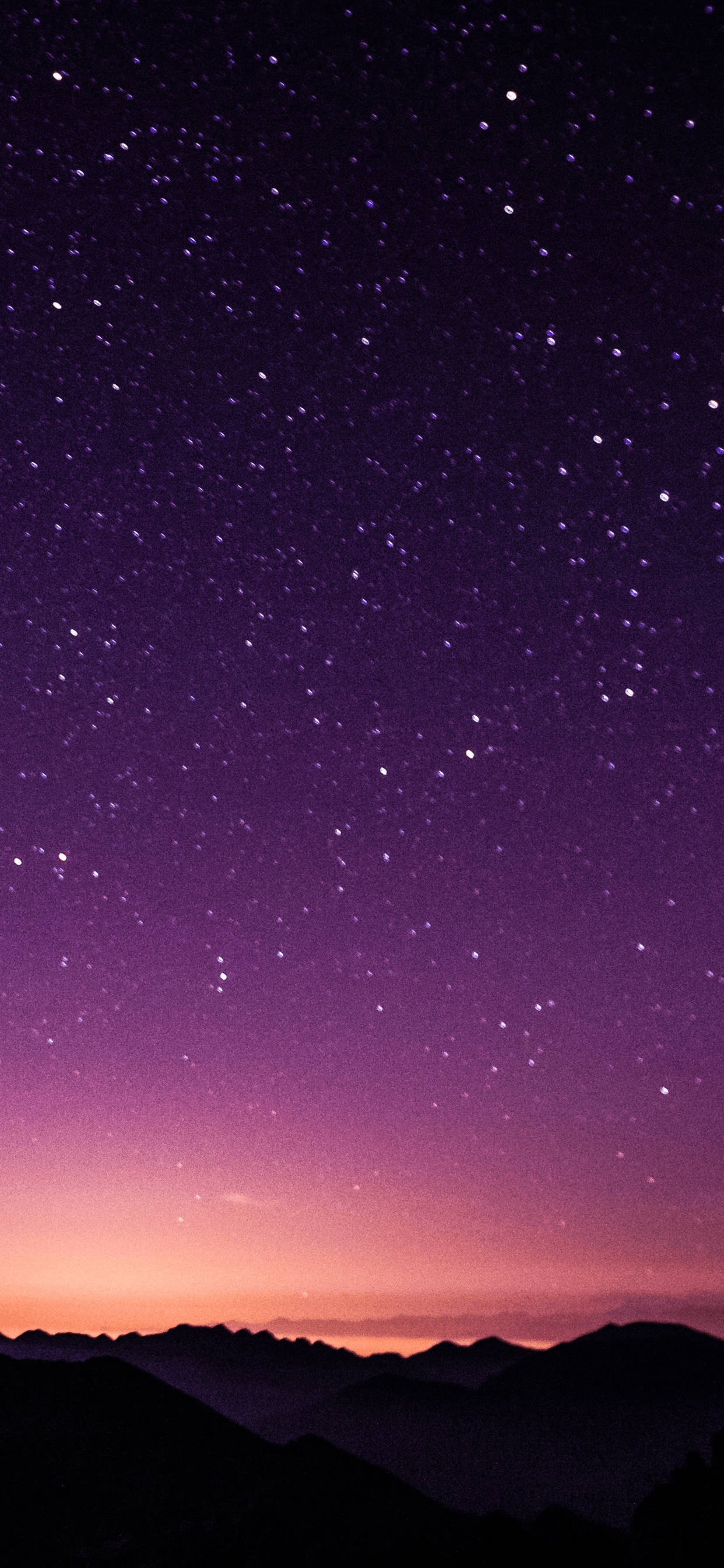 iPhone XS Max OLED Cielo Estrellado Púrpura Fondos de pantalla