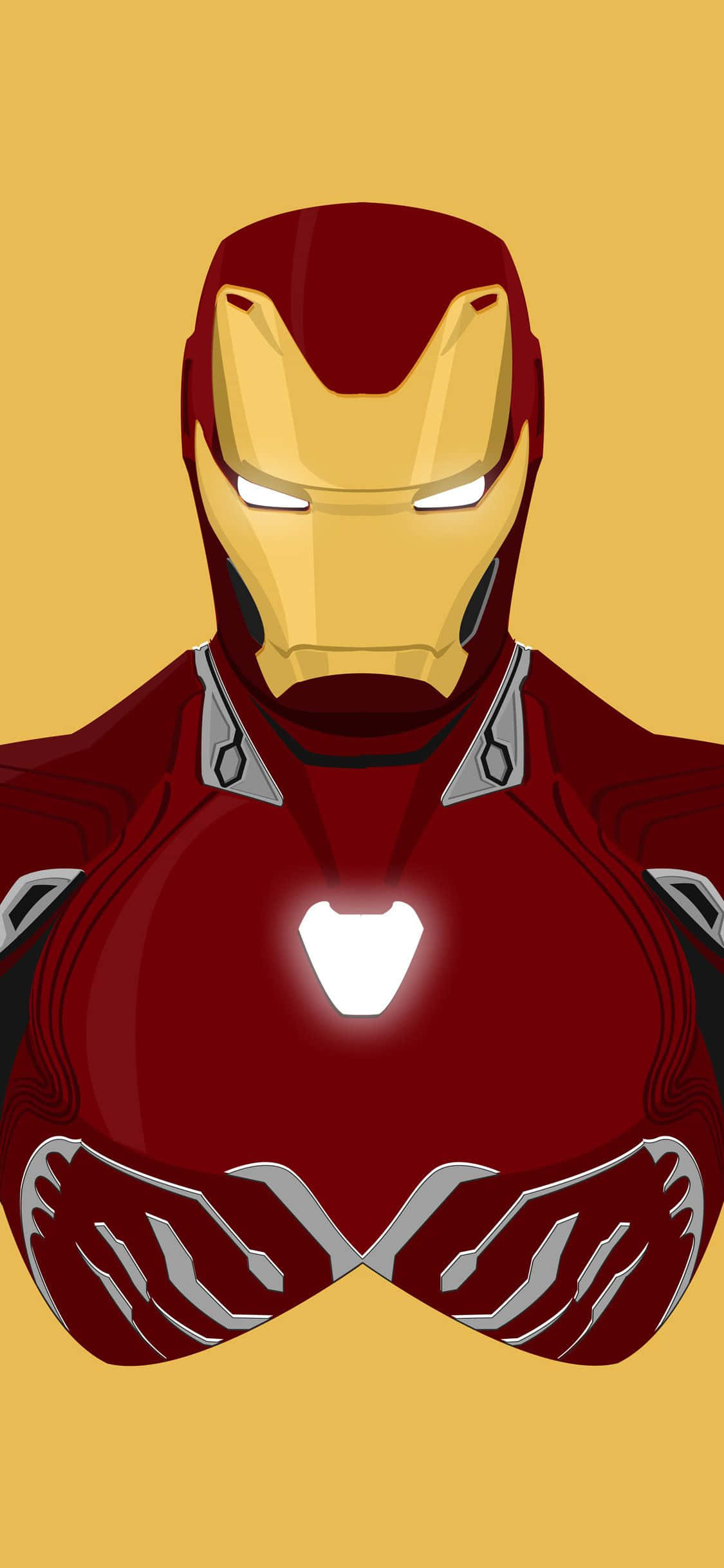 Iron Man Amarillo iPhone X Fondos de pantalla
