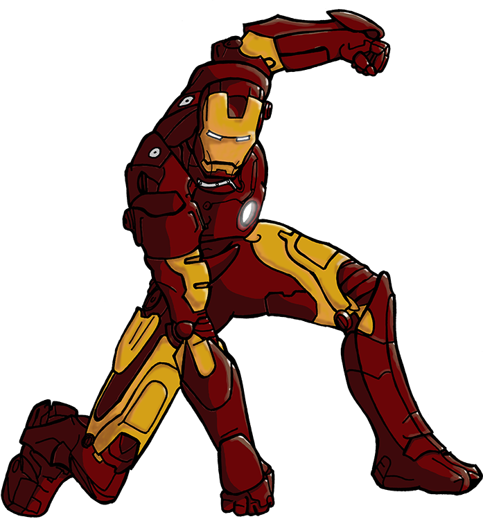 Iron Man en pose de acción Fondos de pantalla