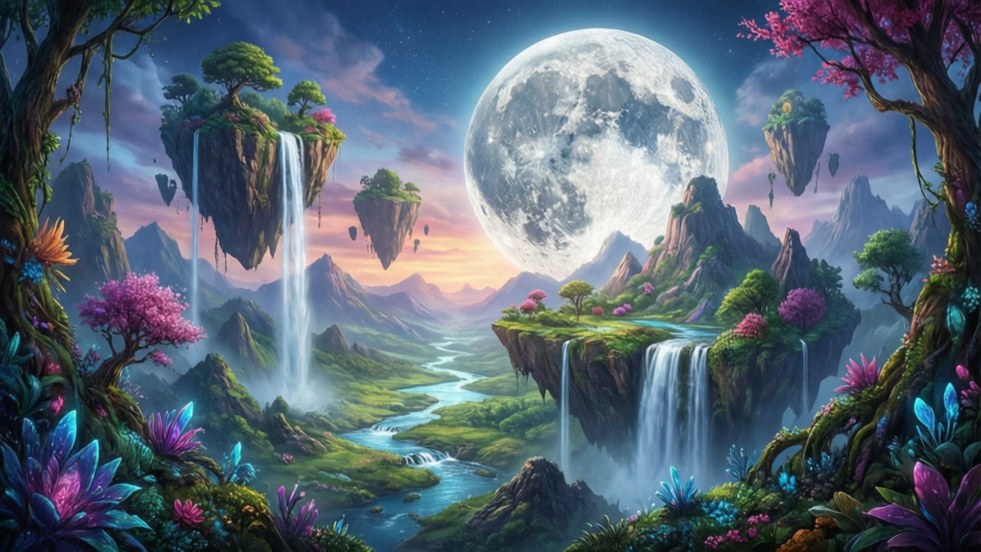 Islas Flotantes Fantasía Fondos de pantalla