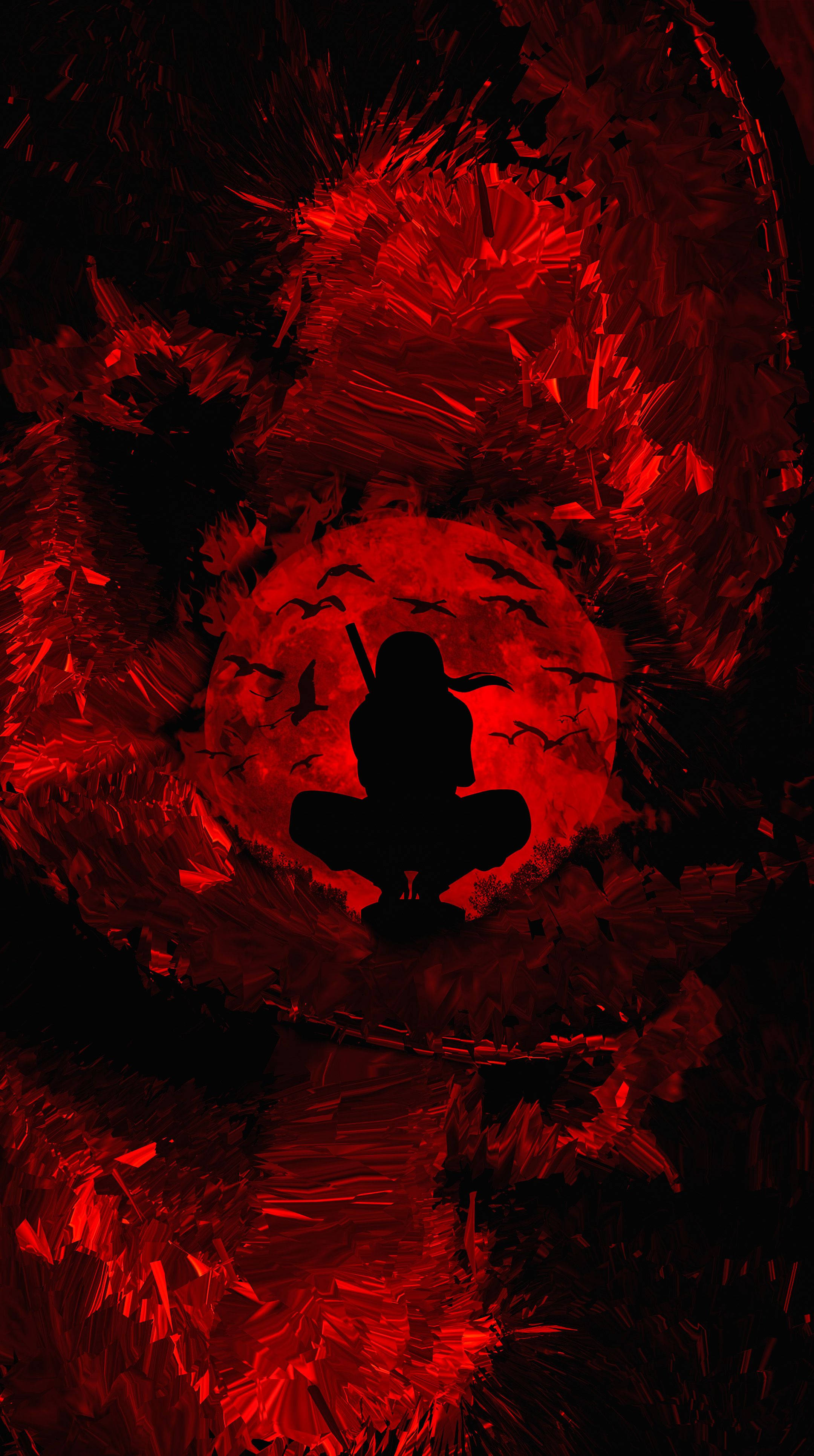 Itachi Phone Uchiha Luna Roja Fondos de pantalla
