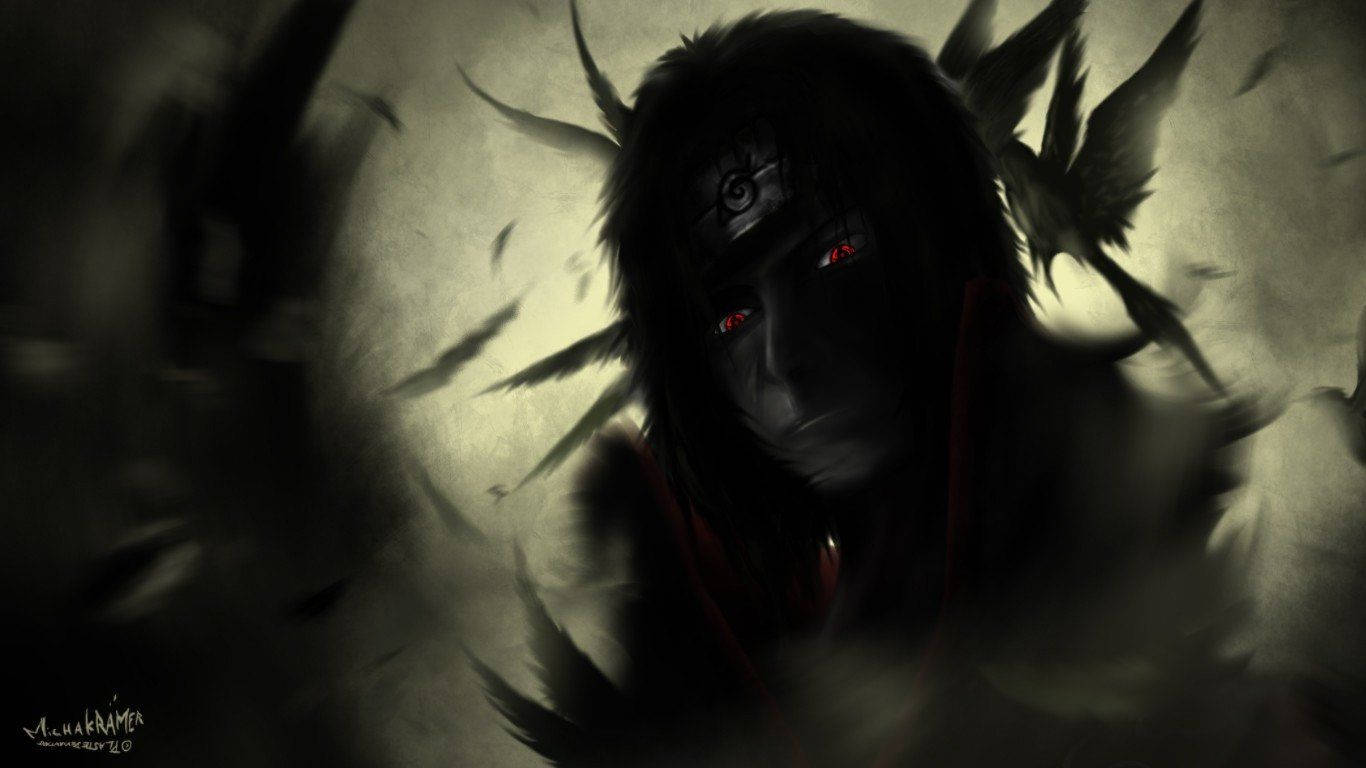 1366x768 Fondo de Pantalla HD de Itachi Uchiha e Imagen de Fondo
