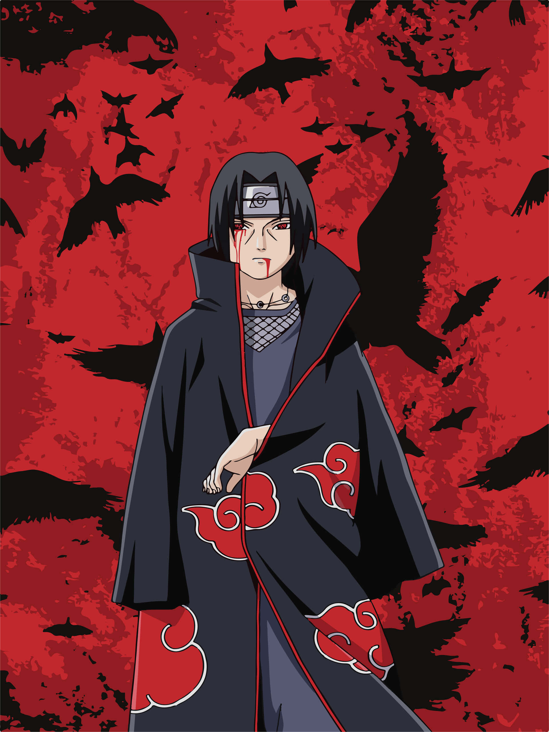 Itachi Uchiha y los Cuervos Voladores Fondos de pantalla