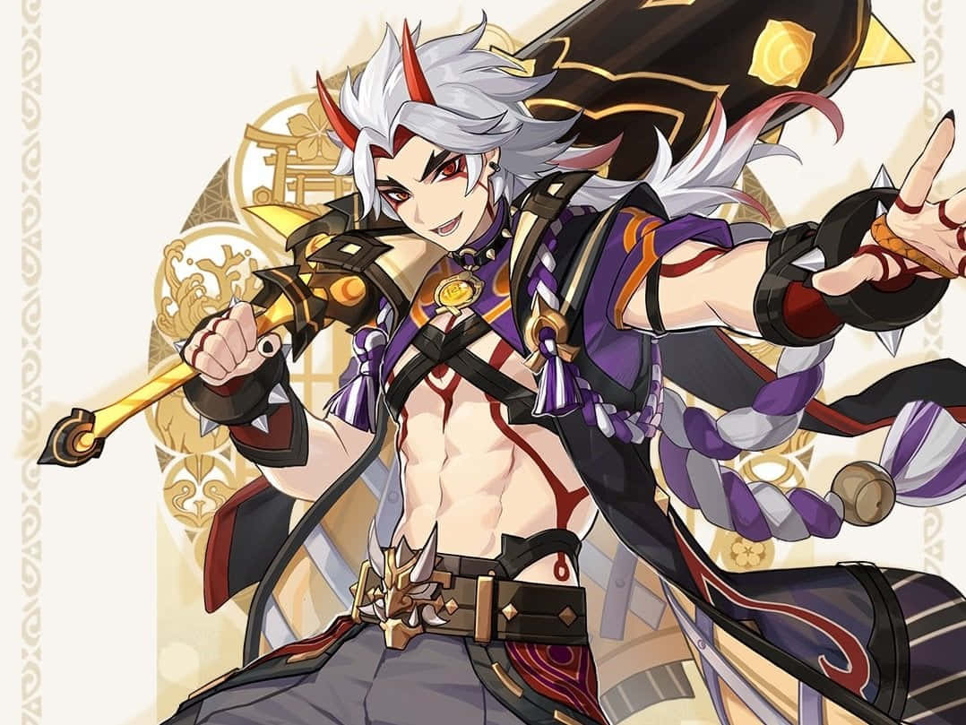 Itto Abdominales Genshin Impact Fondos de pantalla