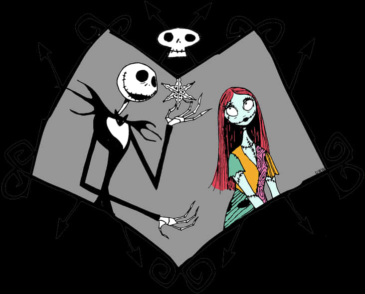 Jack y Sally Pesadilla antes de Navidad Arte Fondos de pantalla