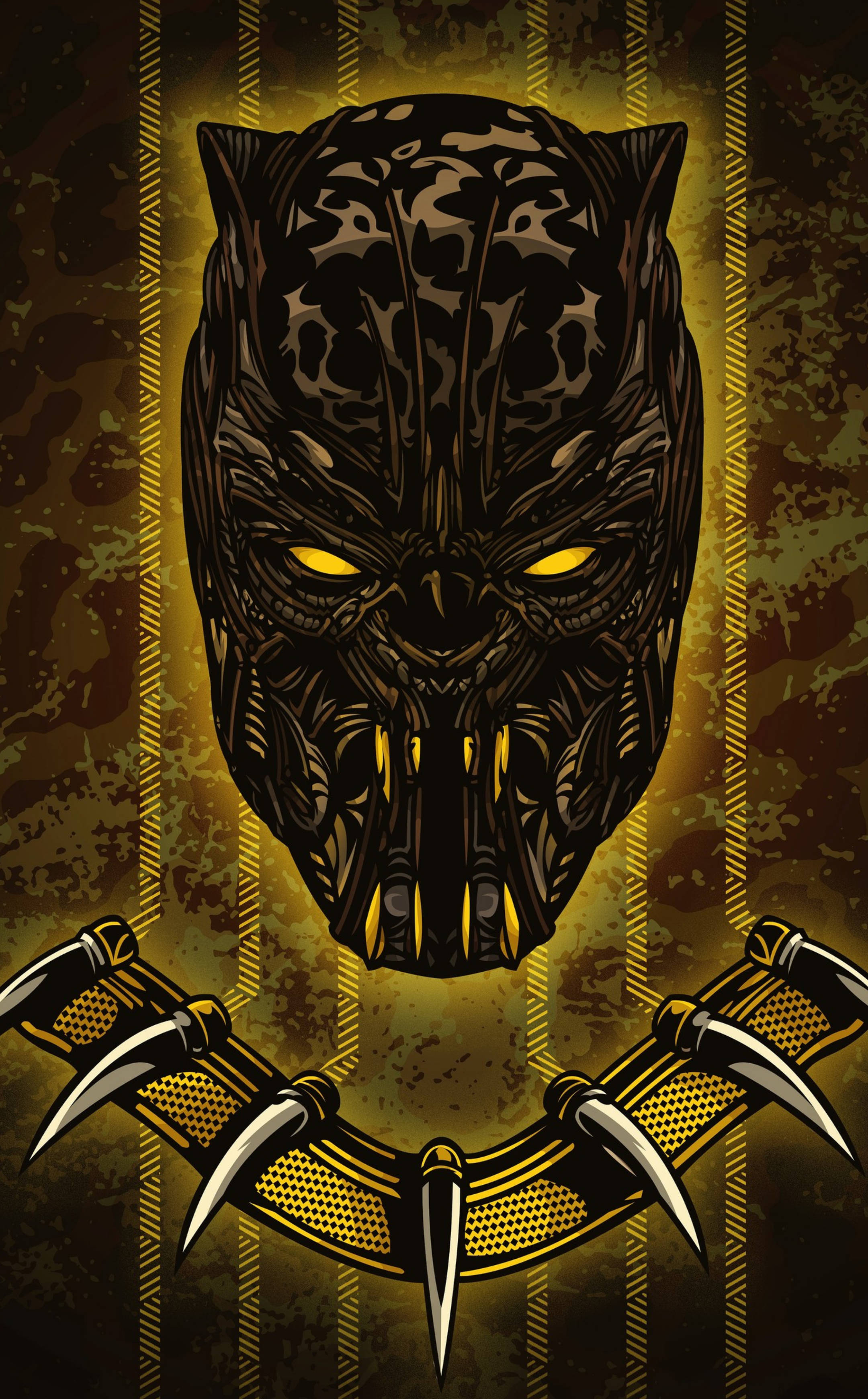 Jaguar Dorado Escalofriante Killmonger Fondos de pantalla