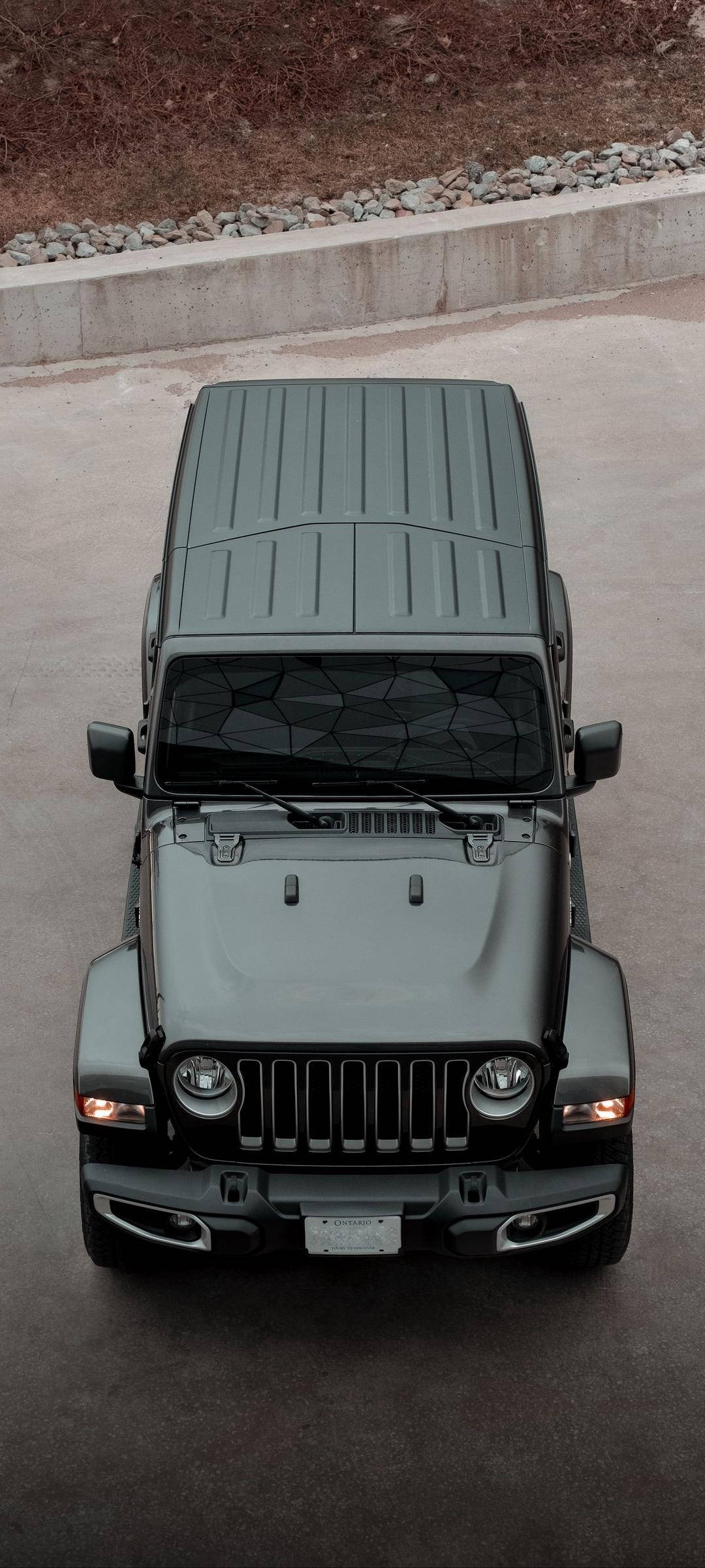 Jeep Negro Vista Aérea Fondos de pantalla