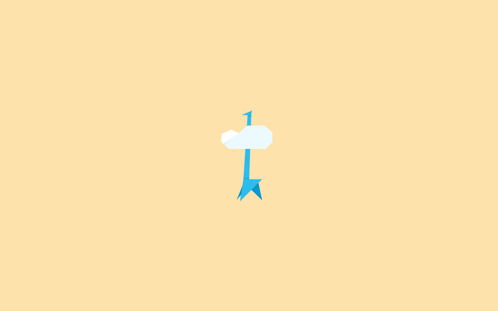 Fondo de pantalla de jirafa azul minimalista
