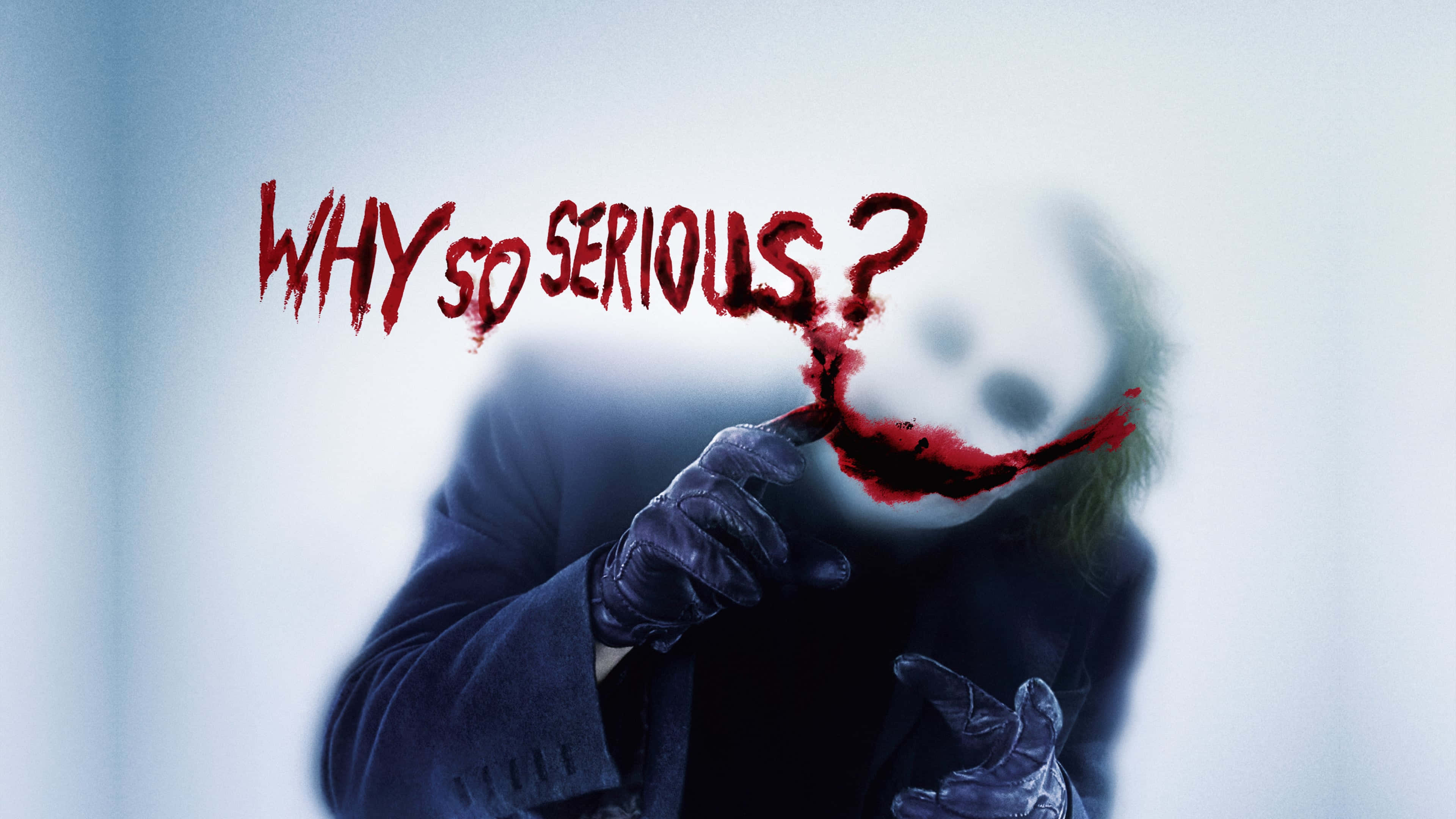Joker de The Dark Knight en 4K Ultra HD mostrando su icónica frase Fondos de pantalla