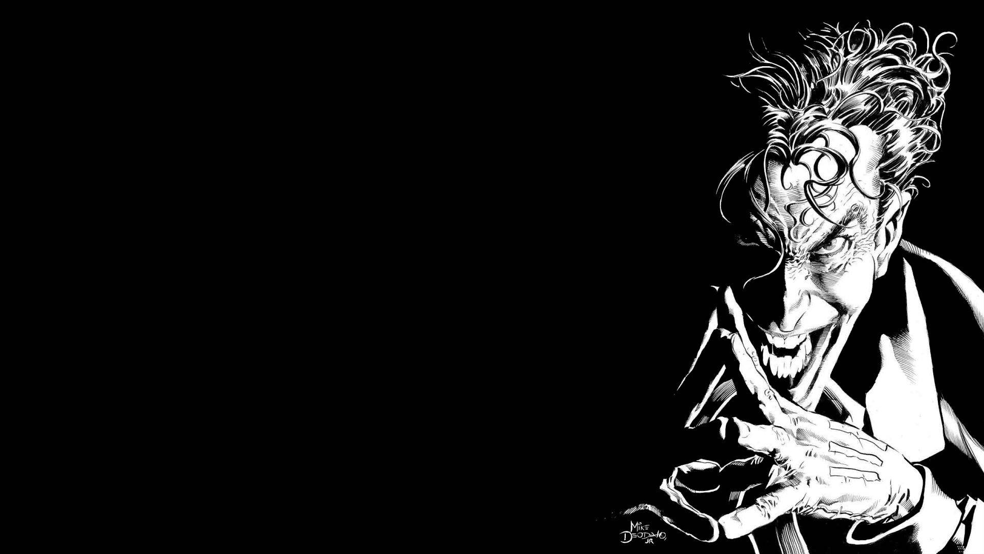 Fondo de pantalla de Joker en Blanco y Negro