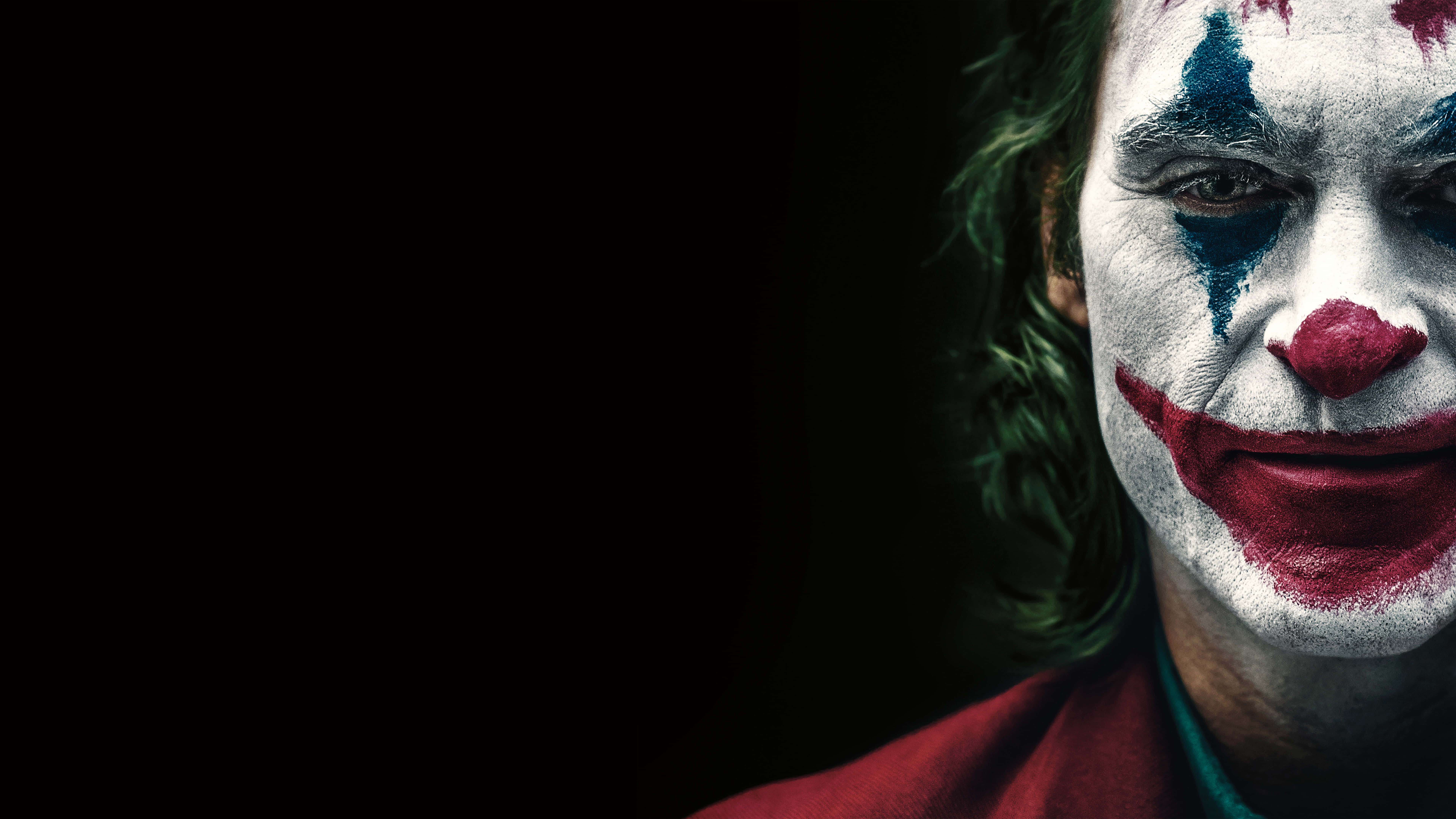 Joker genial labios rojos fondo negro Fondos de pantalla