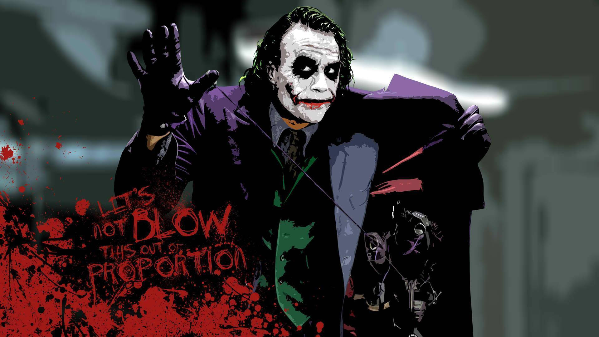 Fondo de pantalla de Joker Haciendo Explotar Cosas