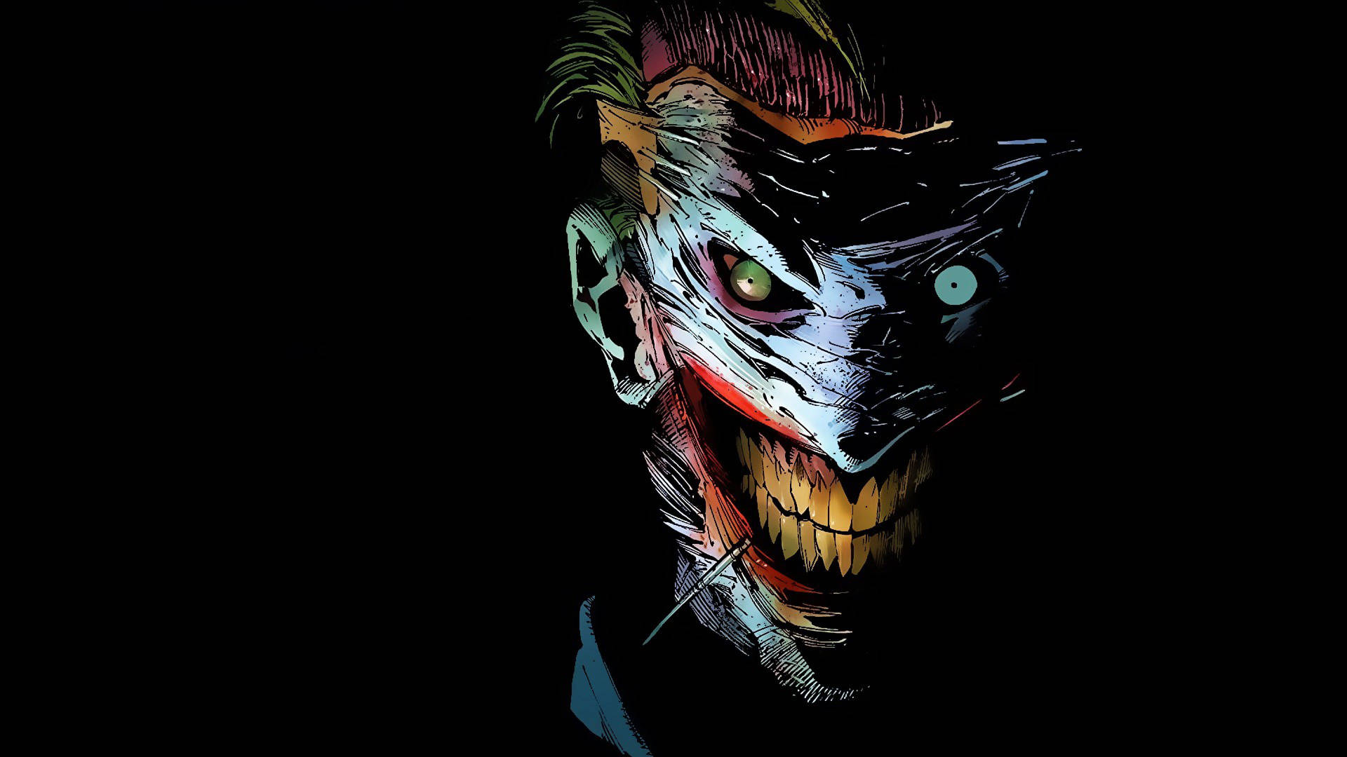Fondo de pantalla de Joker Loco Desollado