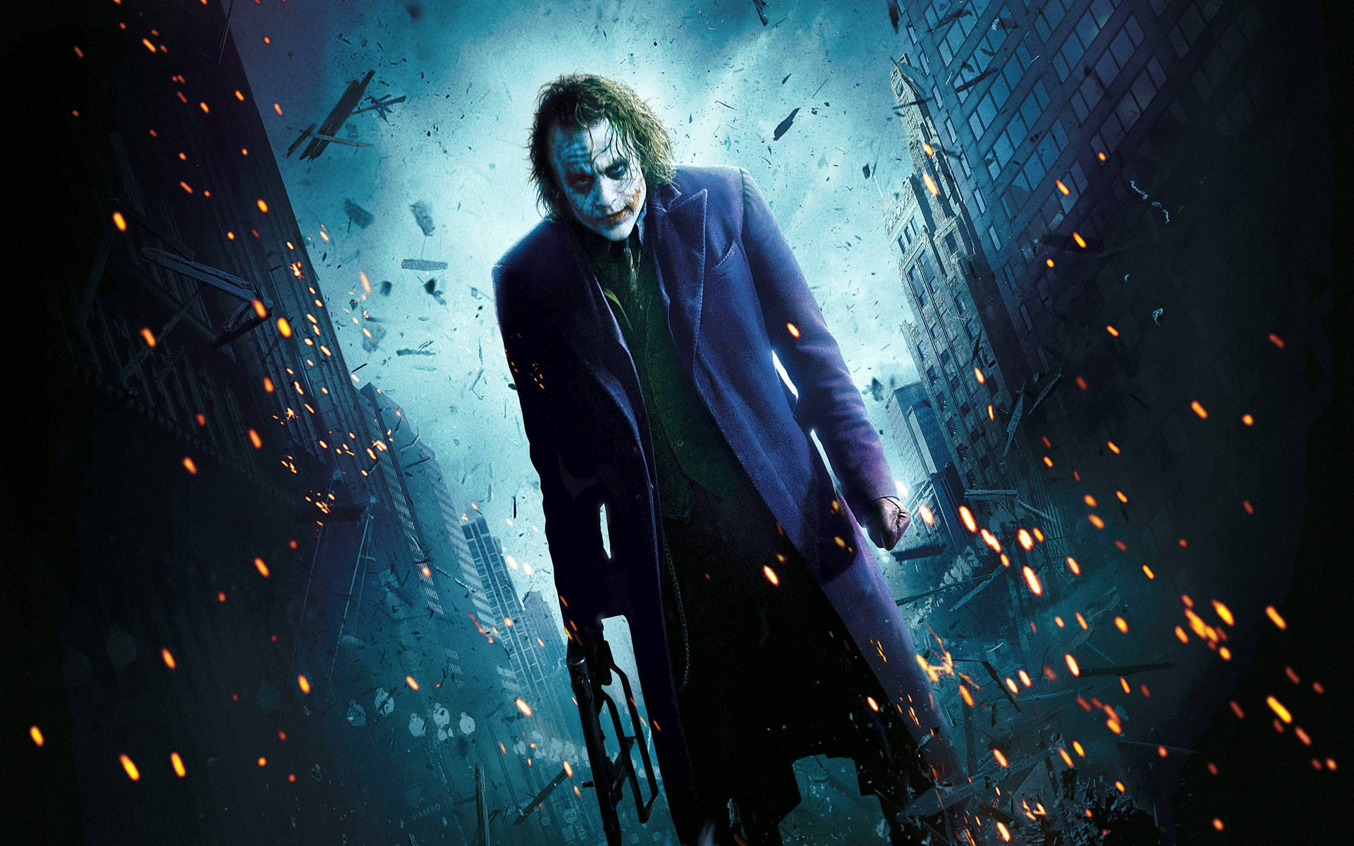 Fondo de pantalla de Joker Quemando Gotham — Joker Fondos de pantalla